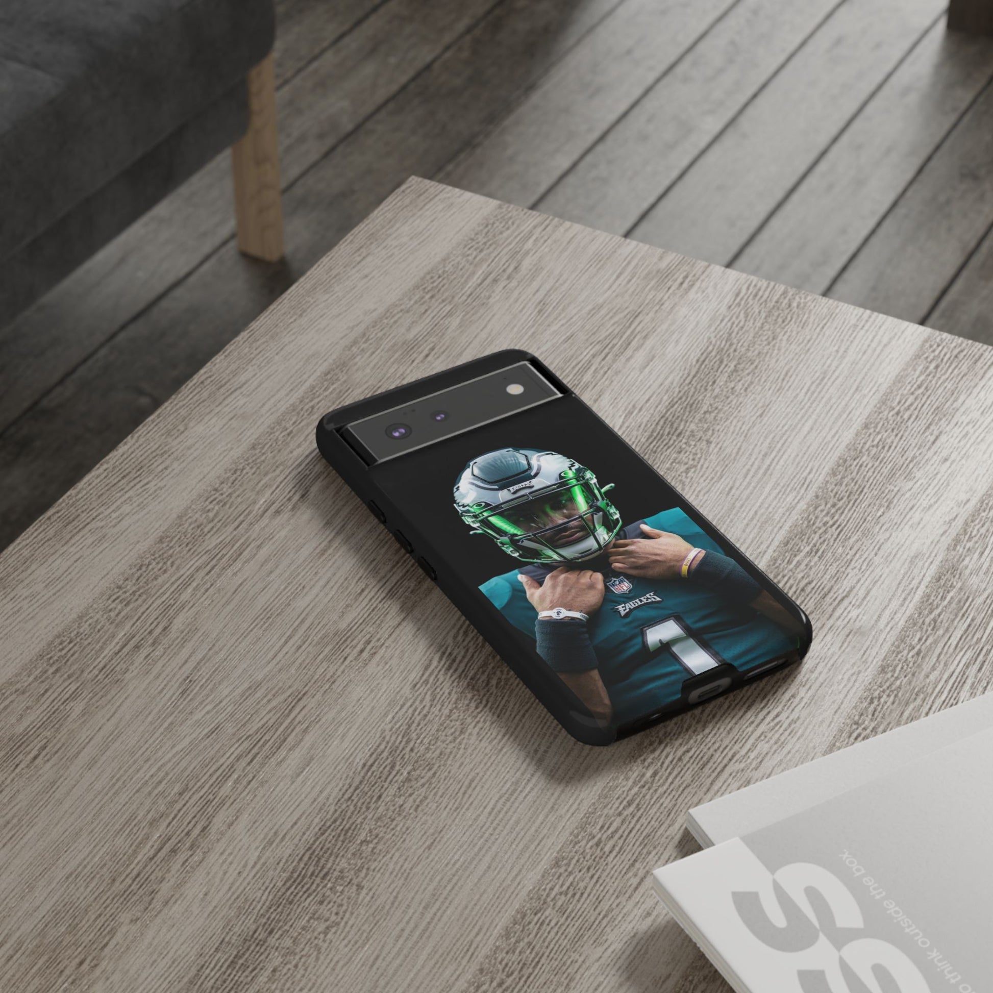 Eagles Football Jalen Hurts Tough Cases for iPhones, Samsung, and Pixel