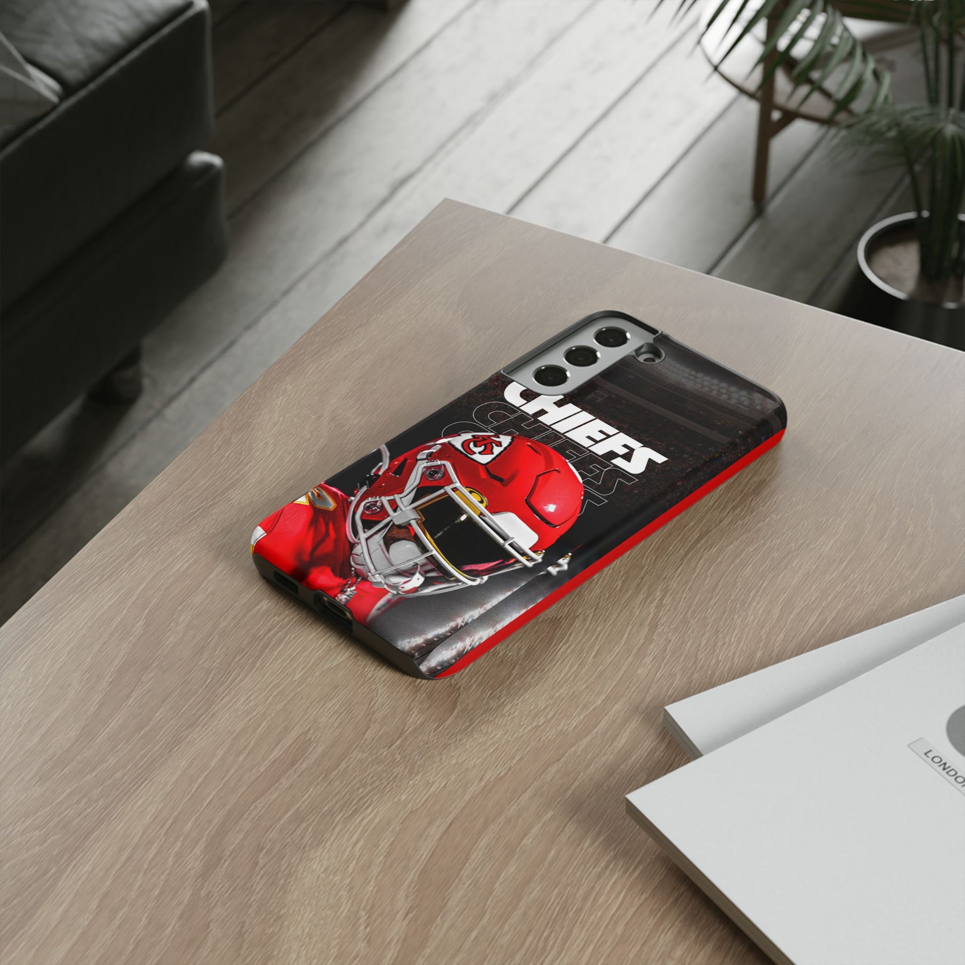 Kansas City Chiefs Football Helmet Logo Tough Cases for iPhones, Samsung, and Pixel