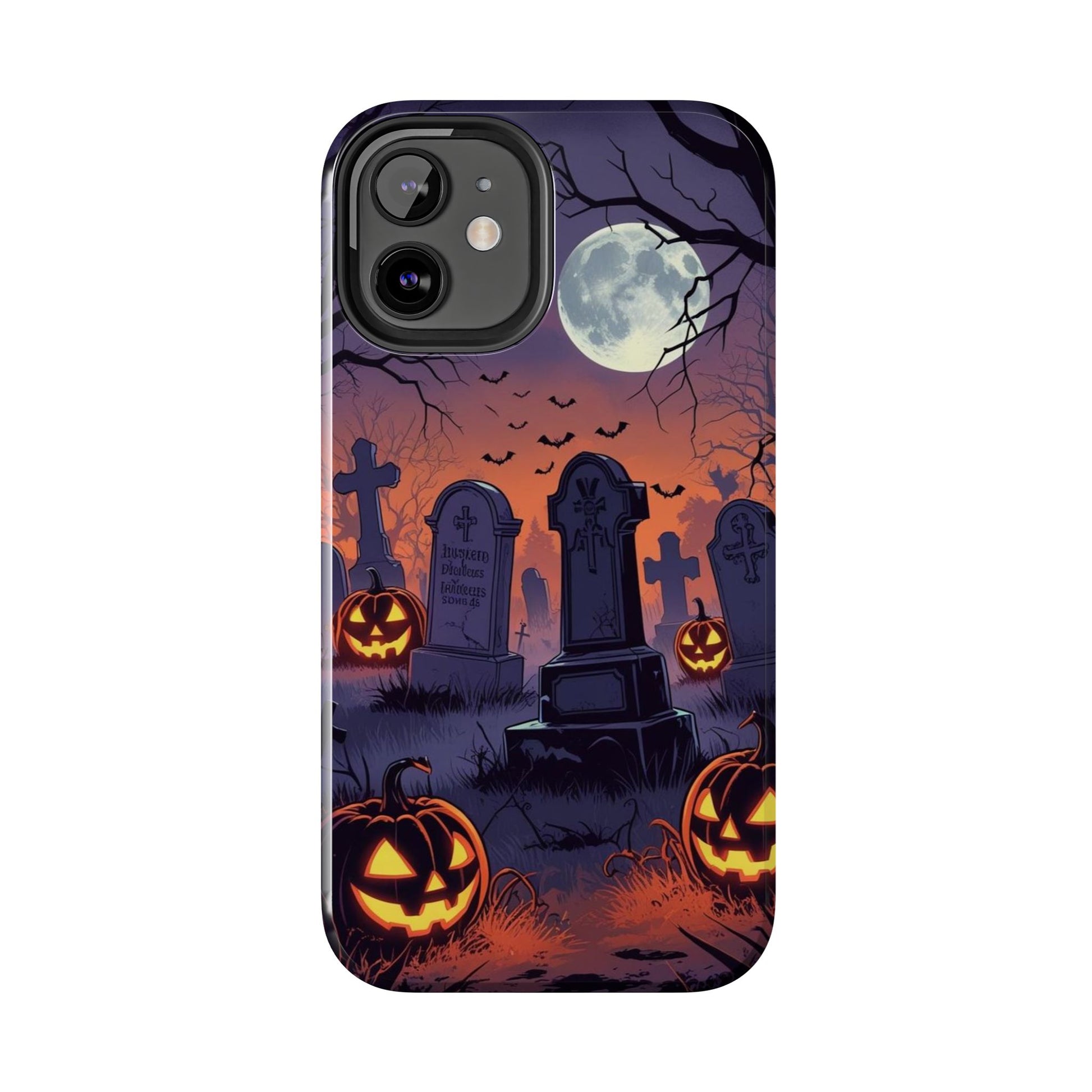 Graveyard Halloween Theme Phone Cases for iPhones & Samsung Phones