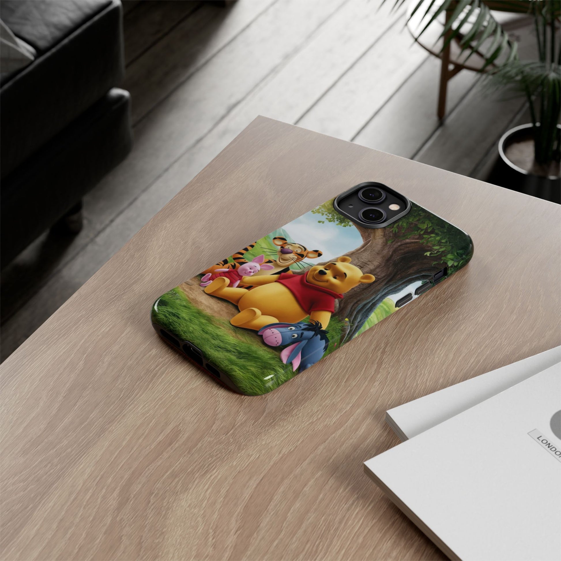 Cute Pooh Bear Phone Case, Tough Cases, Disney Phone for iPhones, Samsung, and Pixel