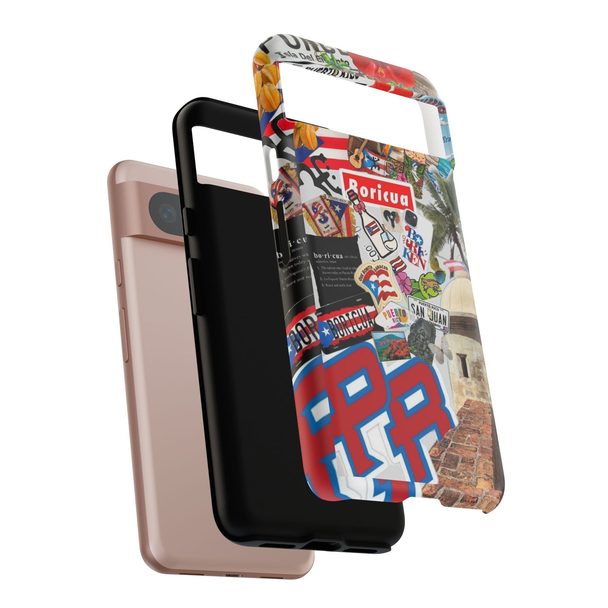 Puerto Rico Boricua Art Tough Cases for iPhones, Samsung, and Pixel