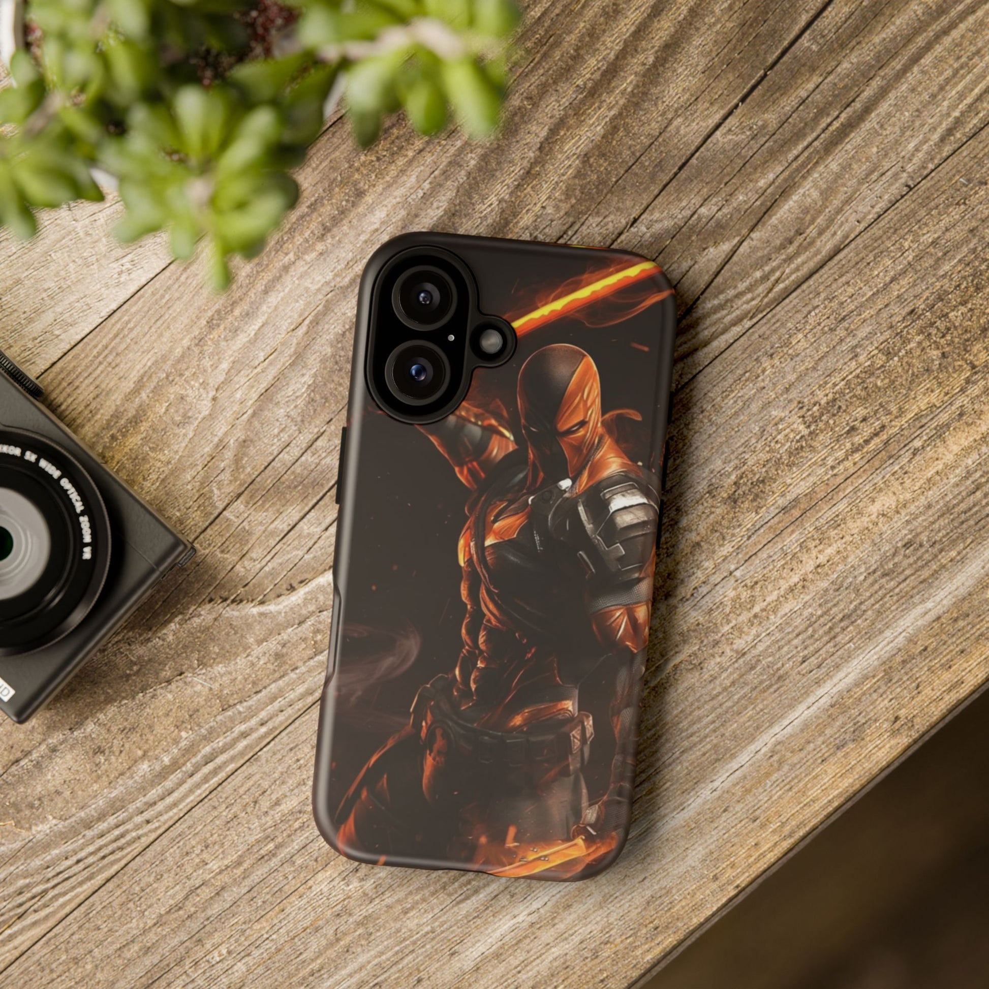 DC Comics Death Stroke Tough Cases for iPhones, Samsung, and Pixel
