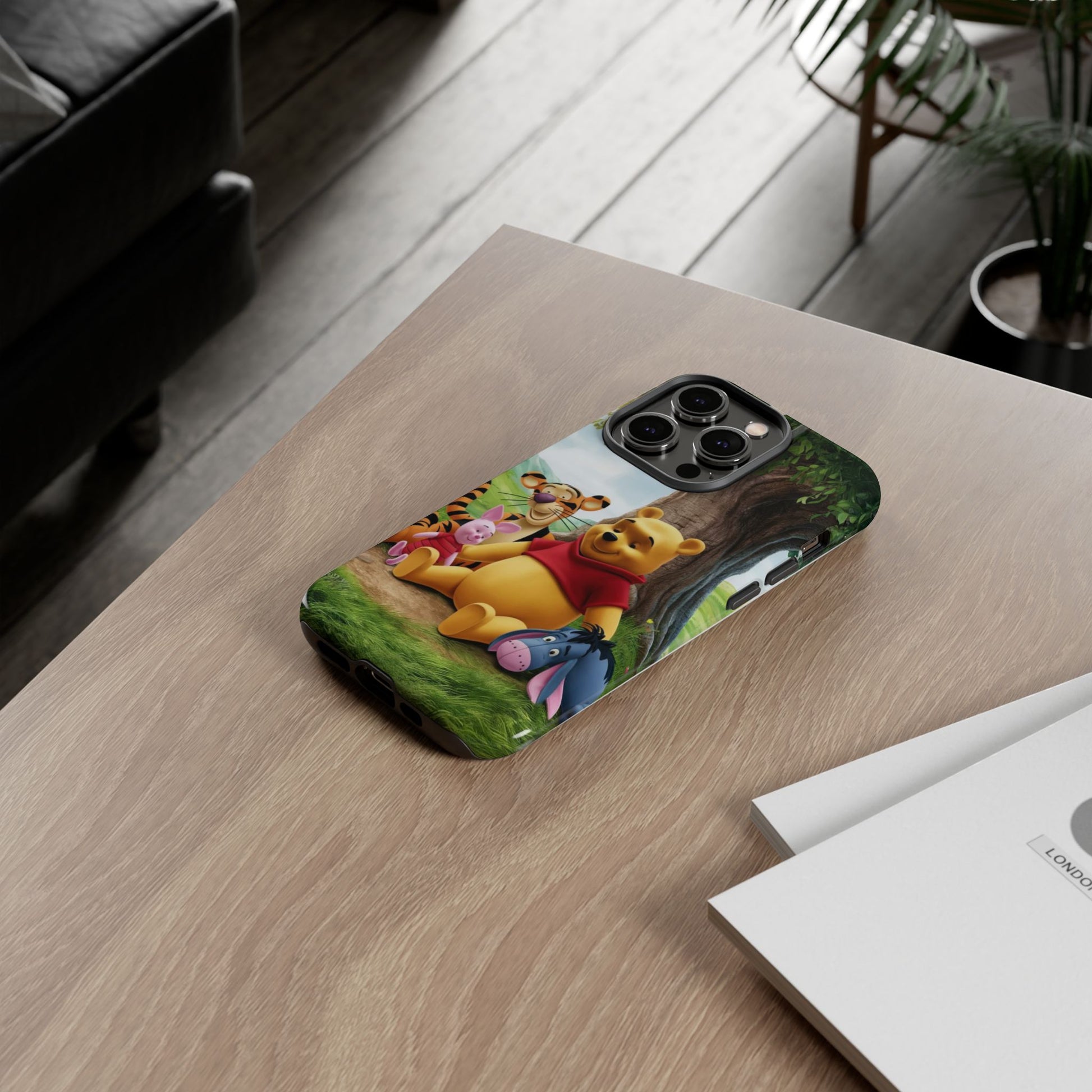 Cute Pooh Bear Phone Case, Tough Cases, Disney Phone for iPhones, Samsung, and Pixel