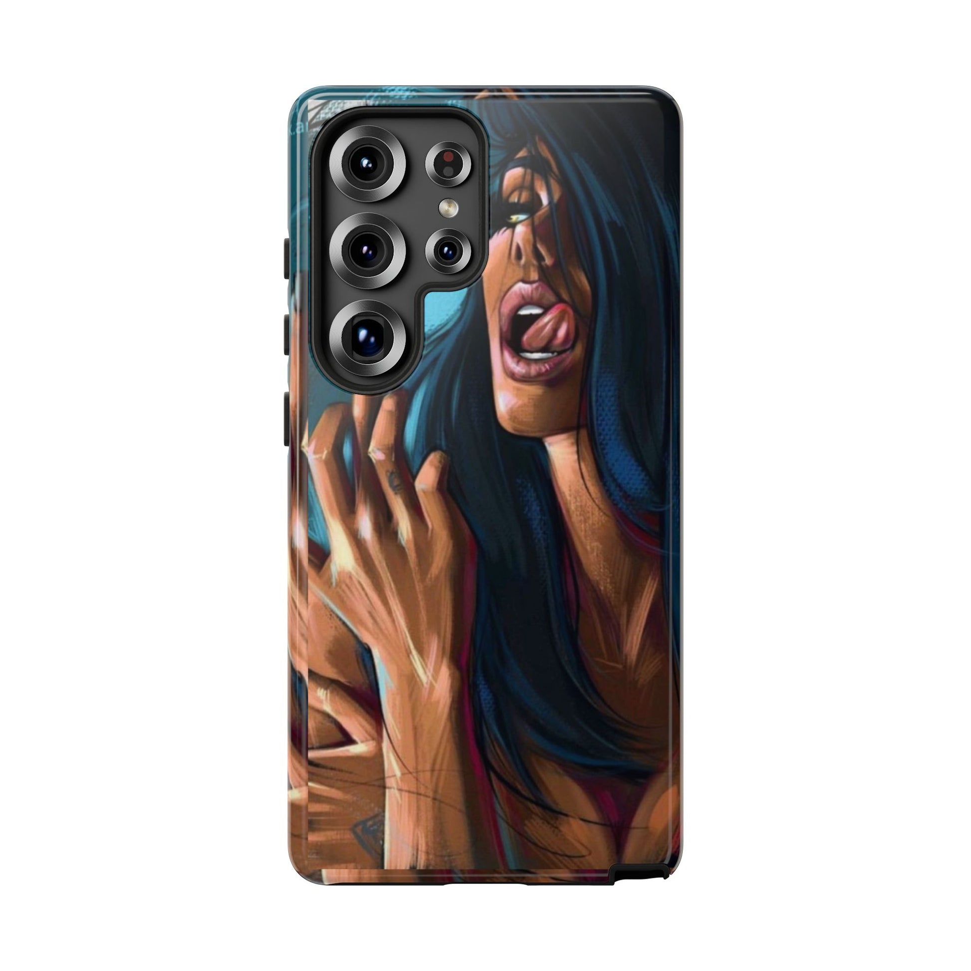 Tough Girl Theme Urban Design Cases for iPhones, Samsung, and Pixel