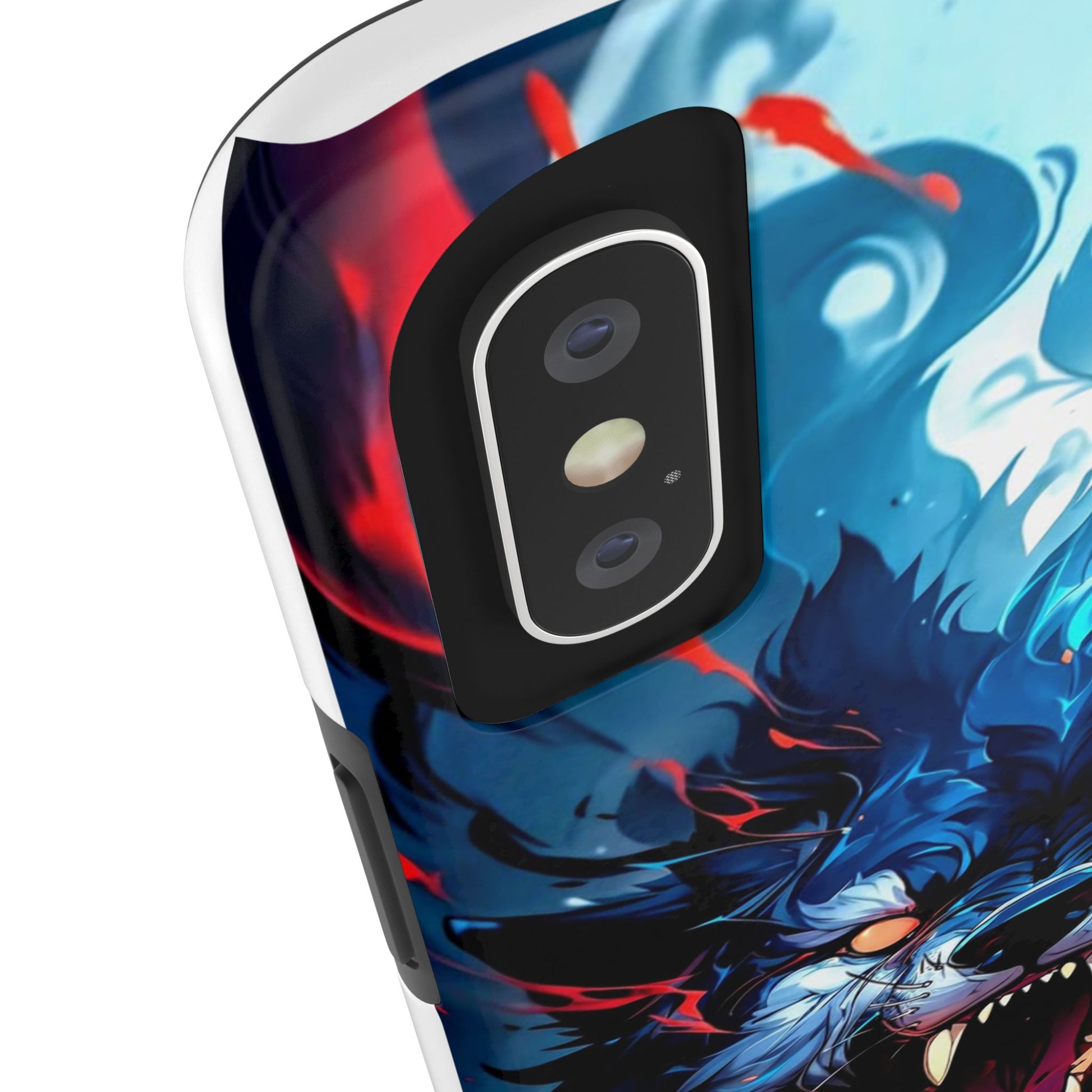 Aggressive Wolf Art Themed Tough Phone Cases for Iphones & Samsung Phones