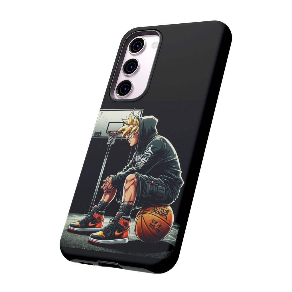 Son Goku Basketball Tough Cases for iPhones, Samsung, and Pixel