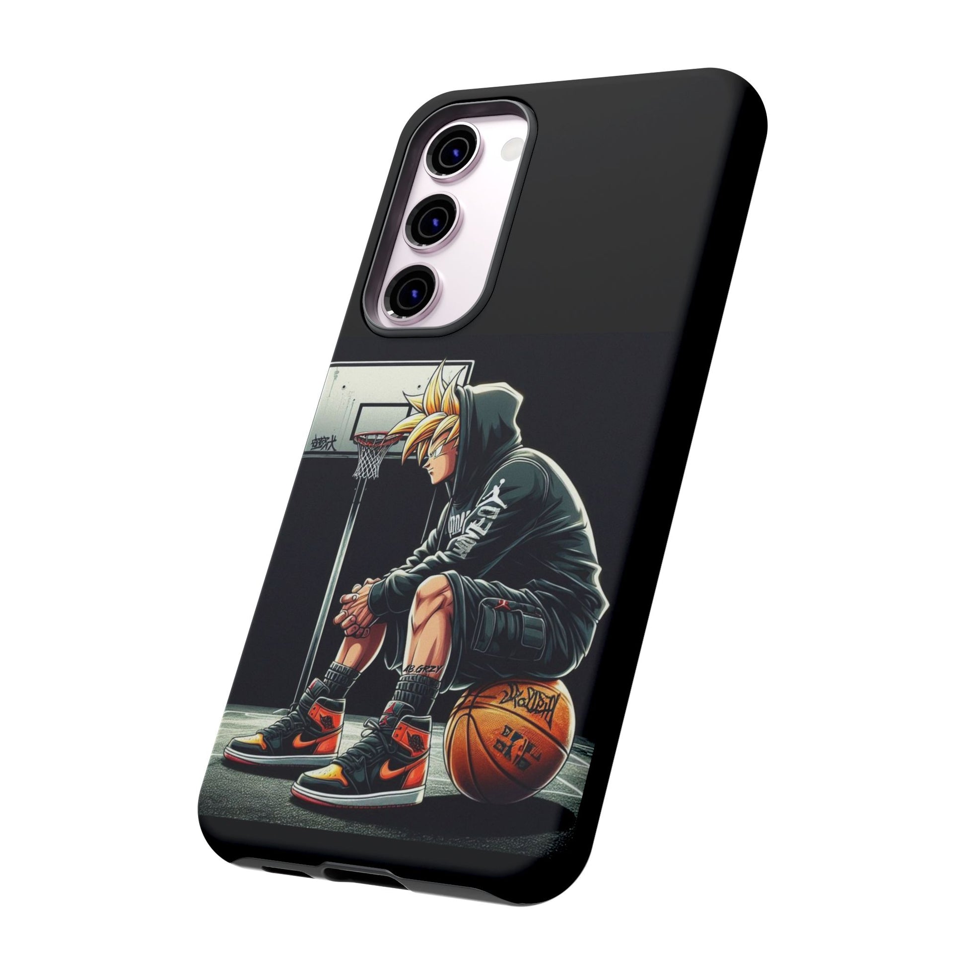 Son Goku Basketball Tough Cases for iPhones, Samsung, and Pixel