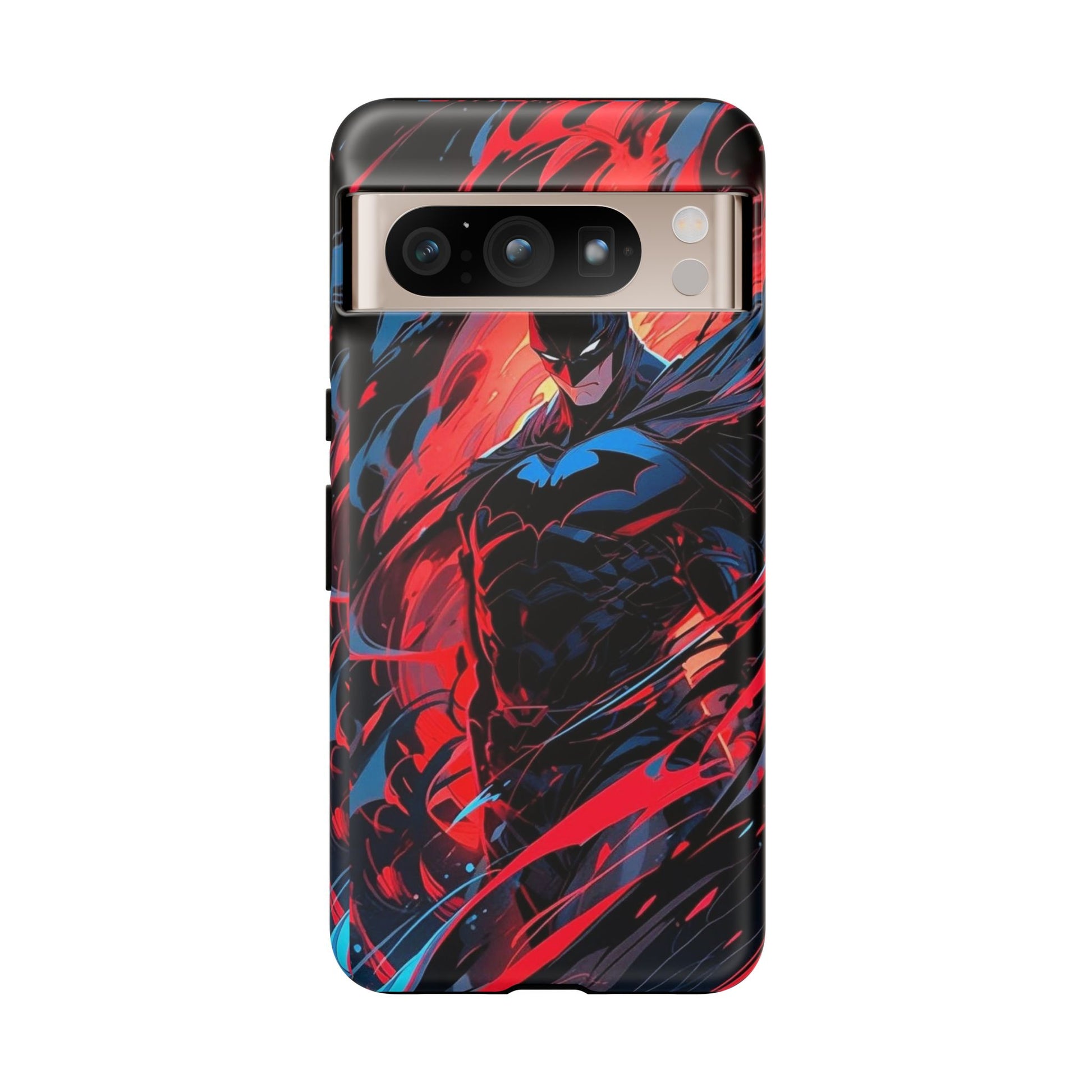 The Dark Knight Batman Art Tough Cases for iPhones, Samsung, and Pixel