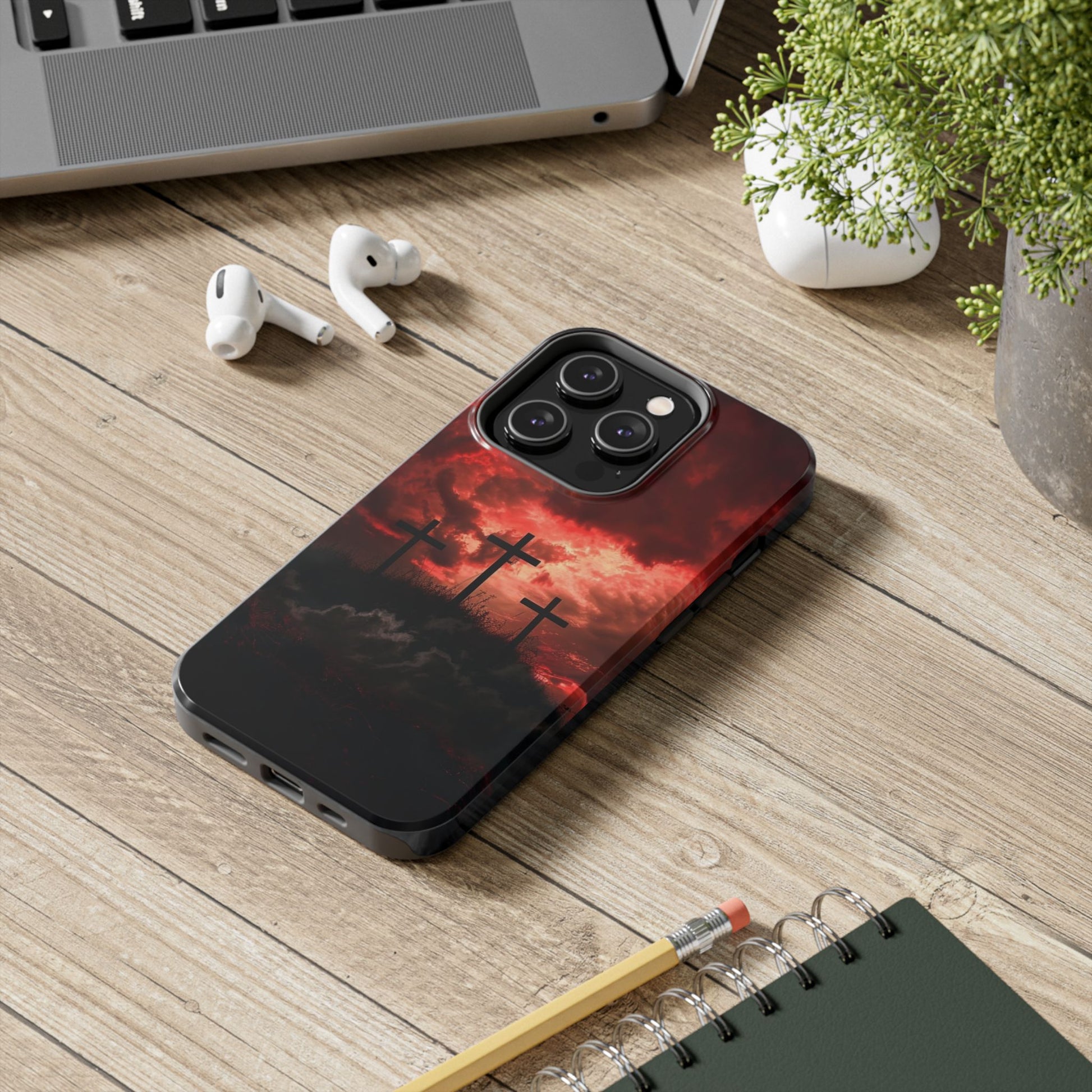 Crosses at Golgotha Christian Cases for iPhones & Samsung Phones