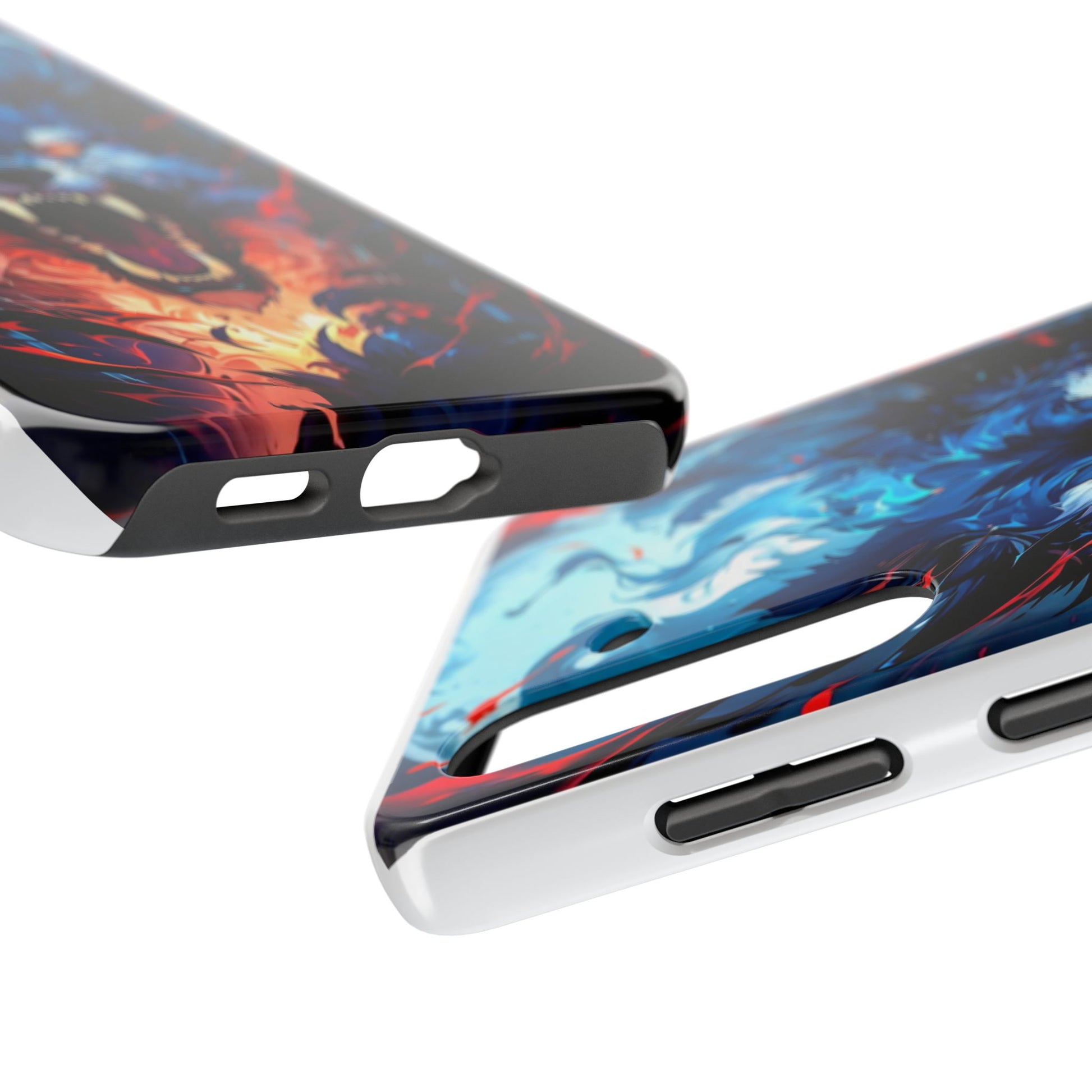 Aggressive Wolf Art Themed Tough Phone Cases for Iphones & Samsung Phones
