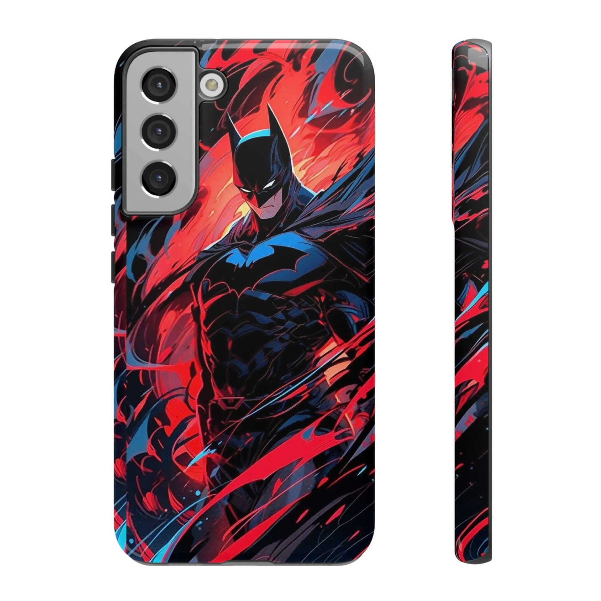 The Dark Knight Batman Art Tough Cases for iPhones, Samsung, and Pixel