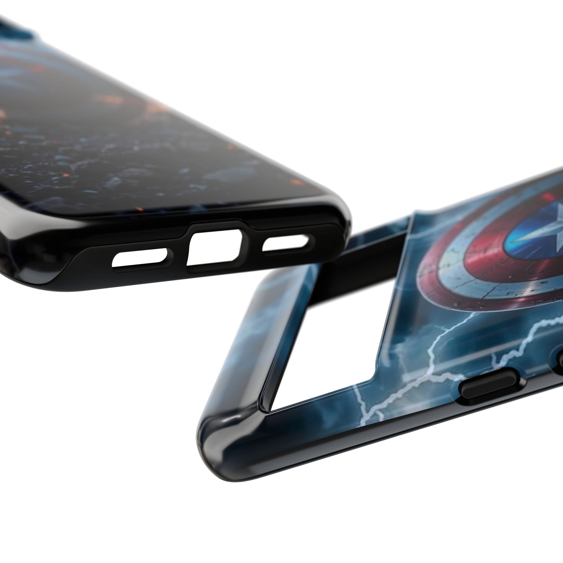 Captain America Shield Tough Cases for iPhones, Samsung, and Pixel