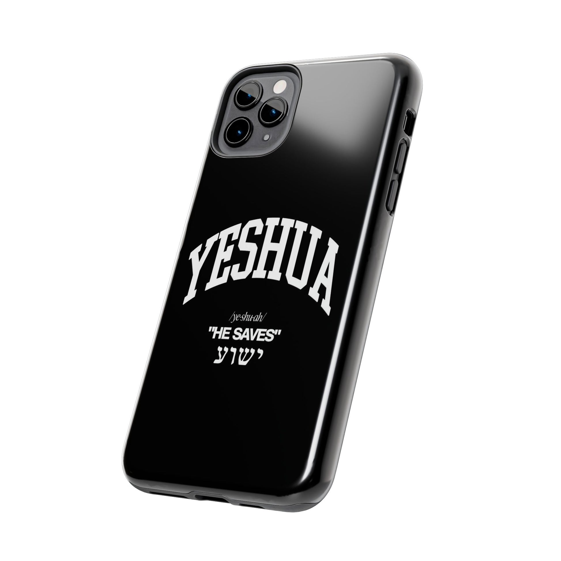 Yeshua He Saves Christian Theme Phone Cases for iPhones & Samsung Phones