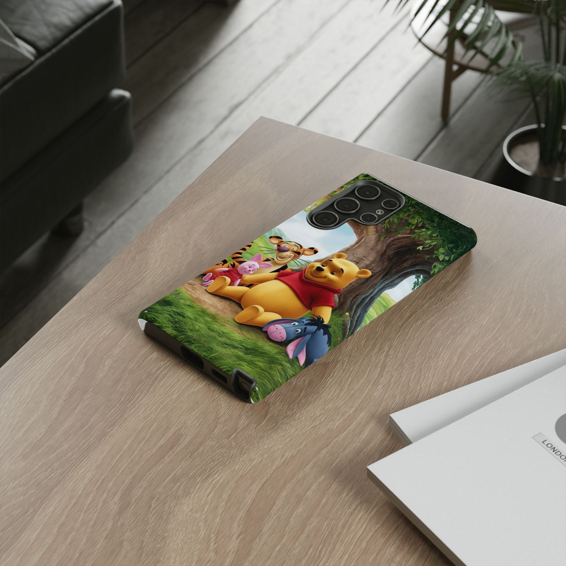 Cute Pooh Bear Phone Case, Tough Cases, Disney Phone for iPhones, Samsung, and Pixel