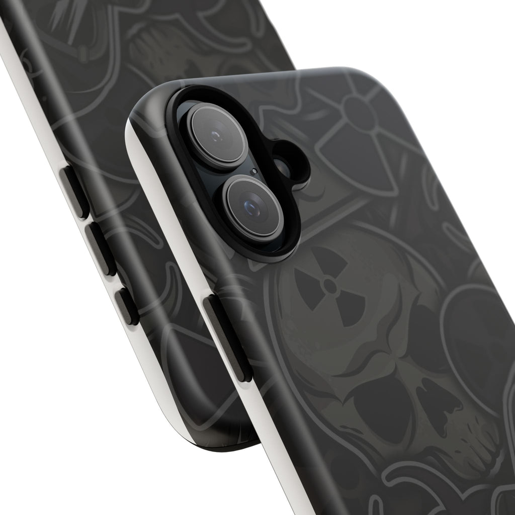 Tough Cases Phone Case, Edgy Skull Design Phone Cover, Gothic Cell Phone Shell