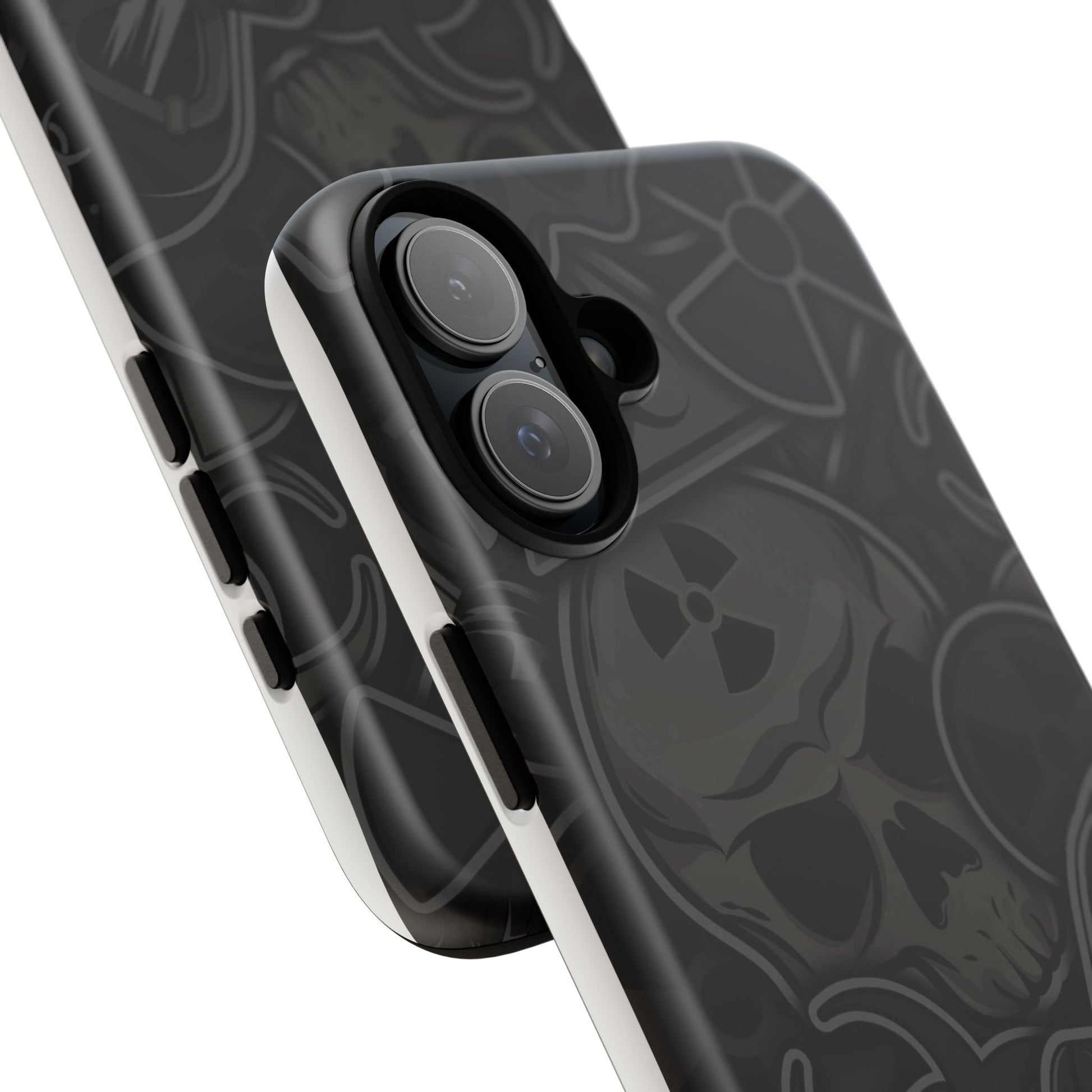 Tough Cases Phone Case, Edgy Skull Design Phone Cover, Gothic Cell Phone Shell