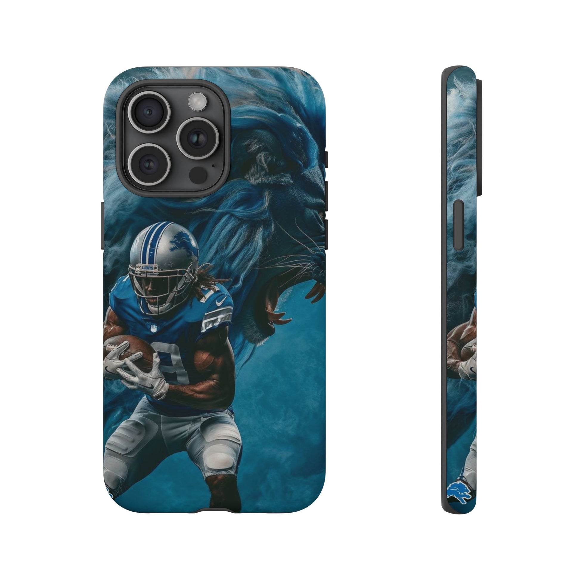 Detroit Lions Player Football Phone Case, Tough Cases for iPhones, Samsung, and Pixel