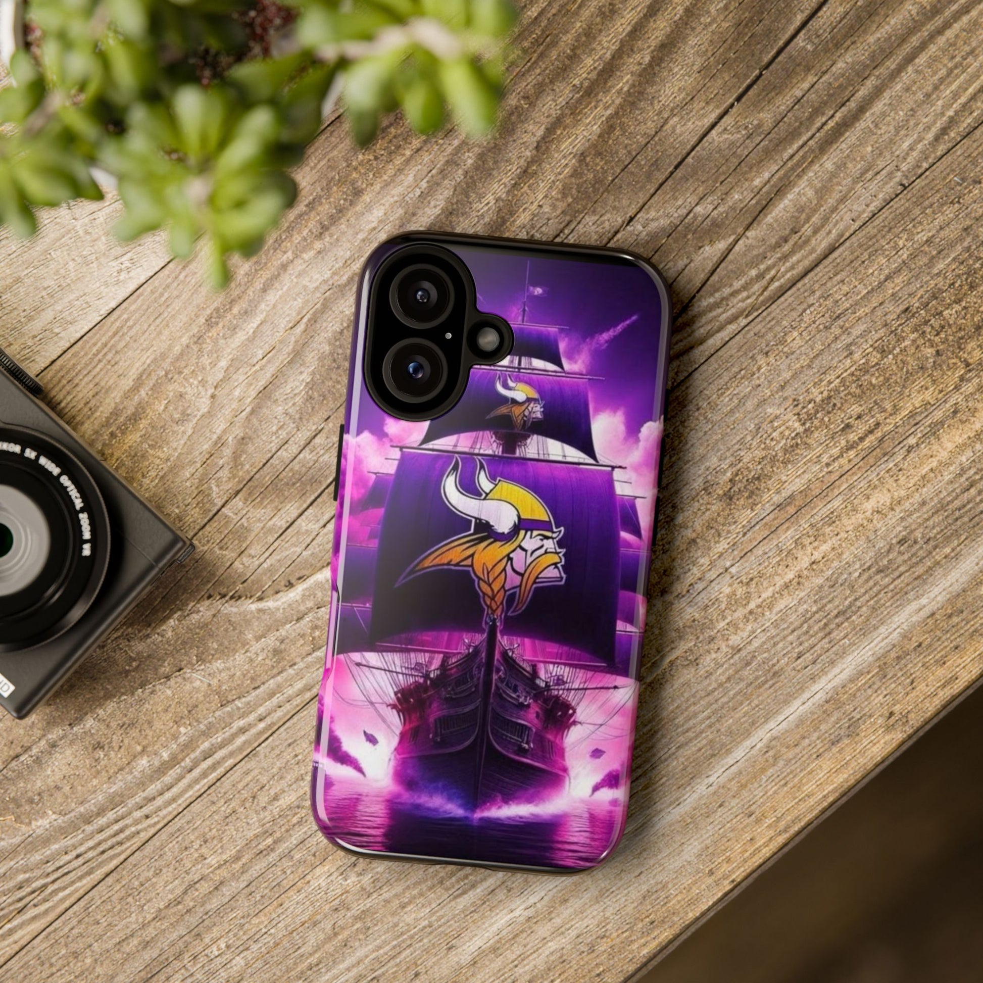 Minnesota Vikings Ship Football Phone Case, Tough Cases for iPhones, Samsung, and Pixel