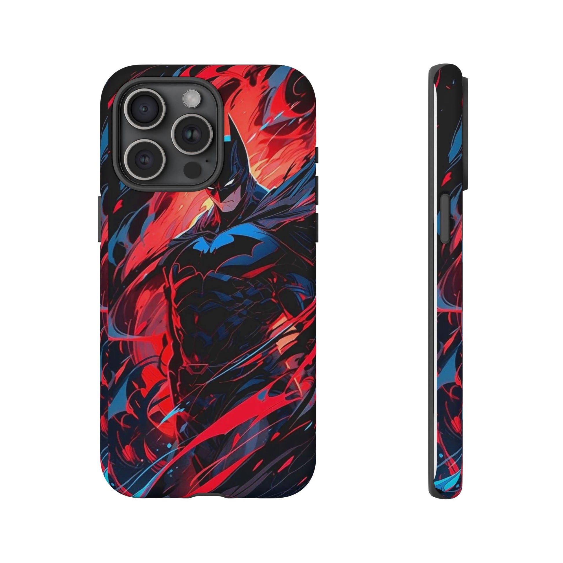 The Dark Knight Batman Art Tough Cases for iPhones, Samsung, and Pixel