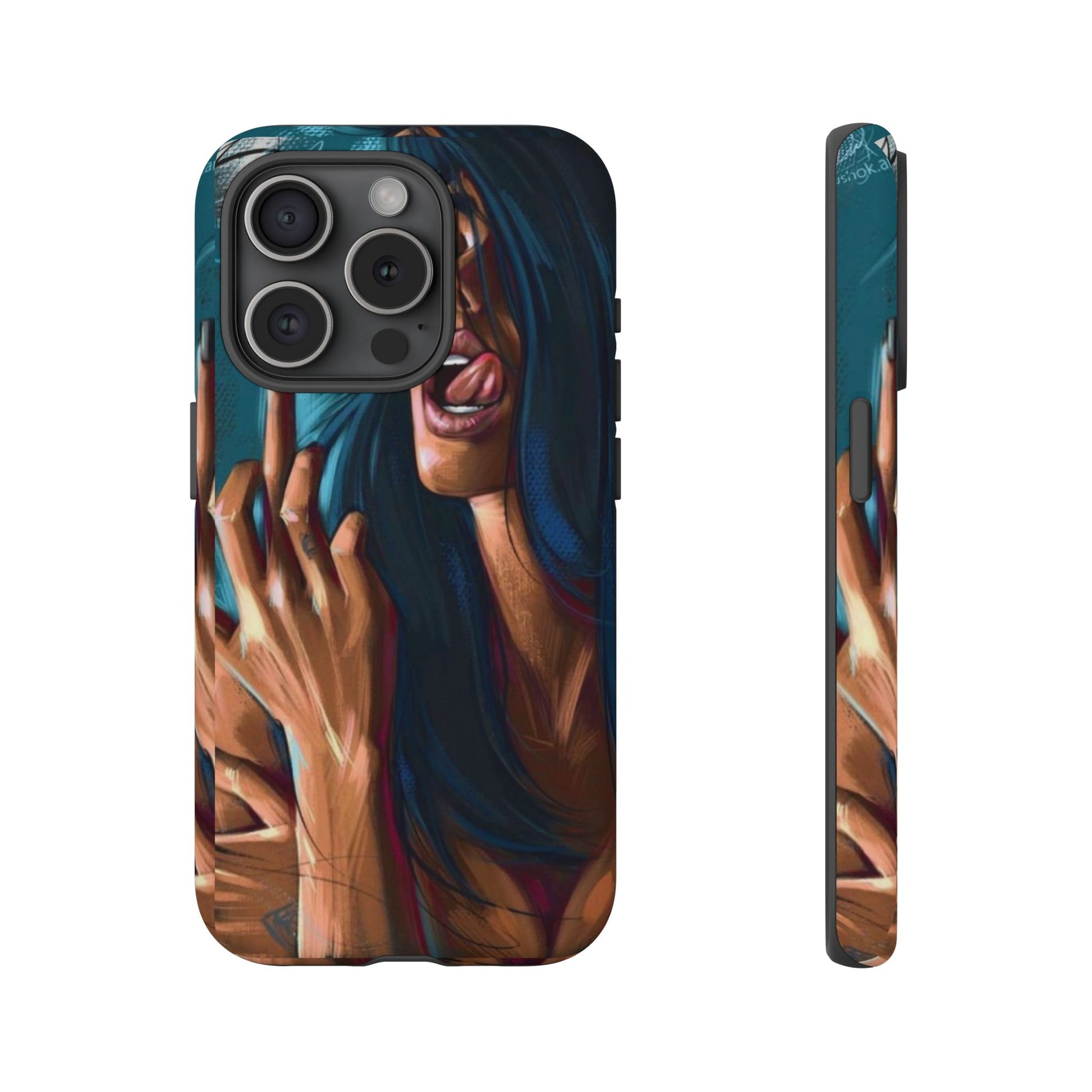 Tough Girl Theme Urban Design Cases for iPhones, Samsung, and Pixel