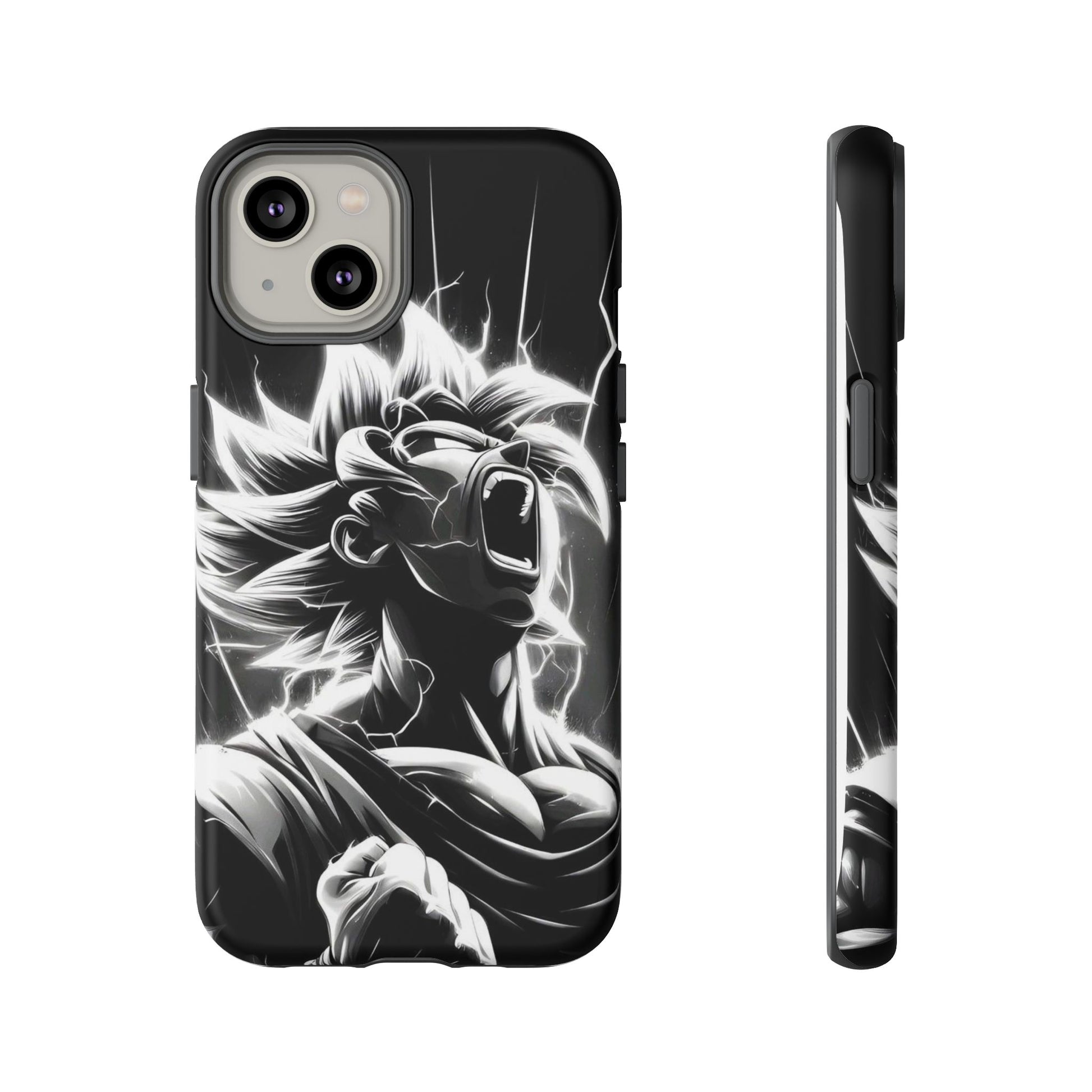 Anime Saiyan Rage Dragon ball Z Tough Cases for iPhones, Samsung, and Pixel