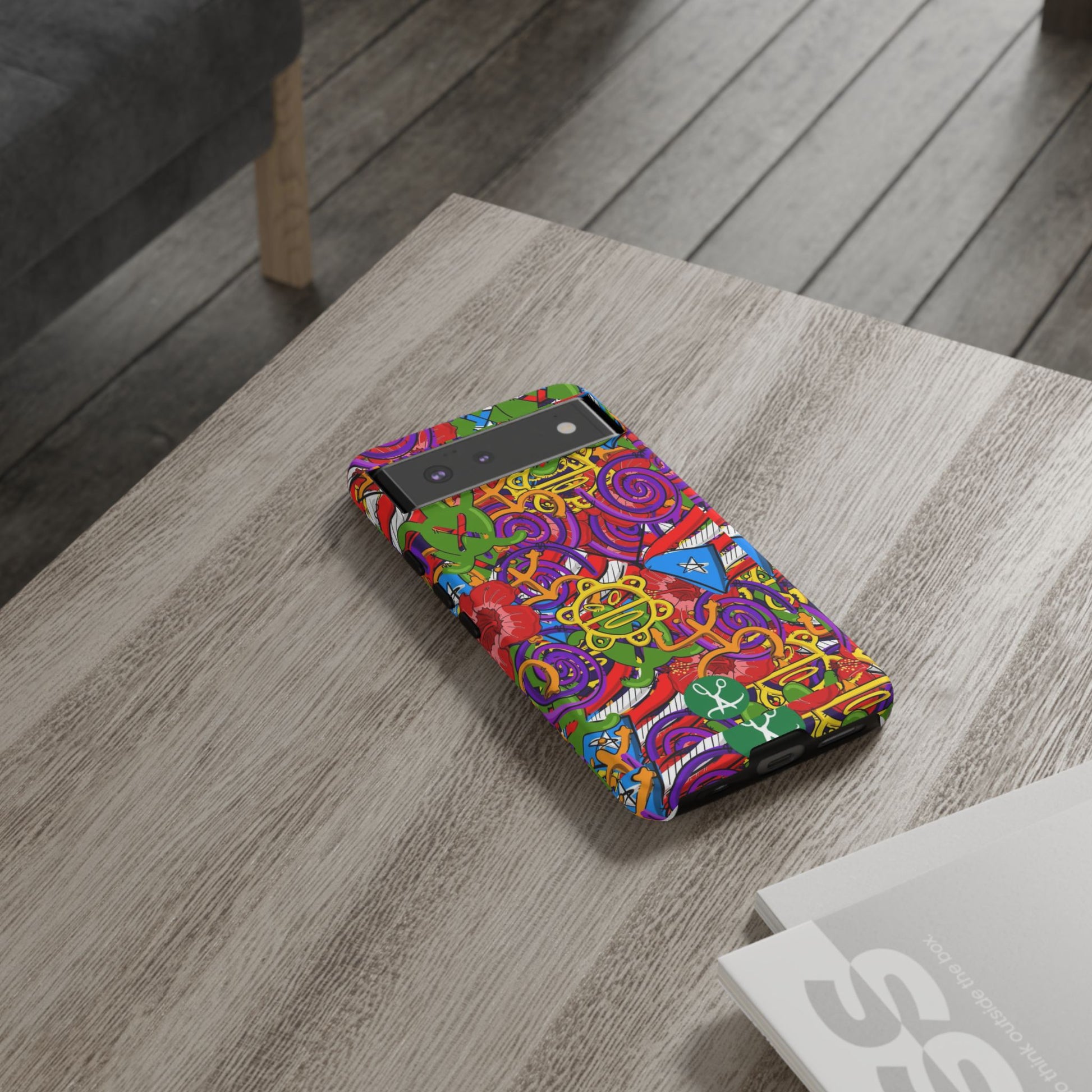 Puerto Rico Taino Tribal Art Tough Cases for iPhones, Samsung, and Pixel