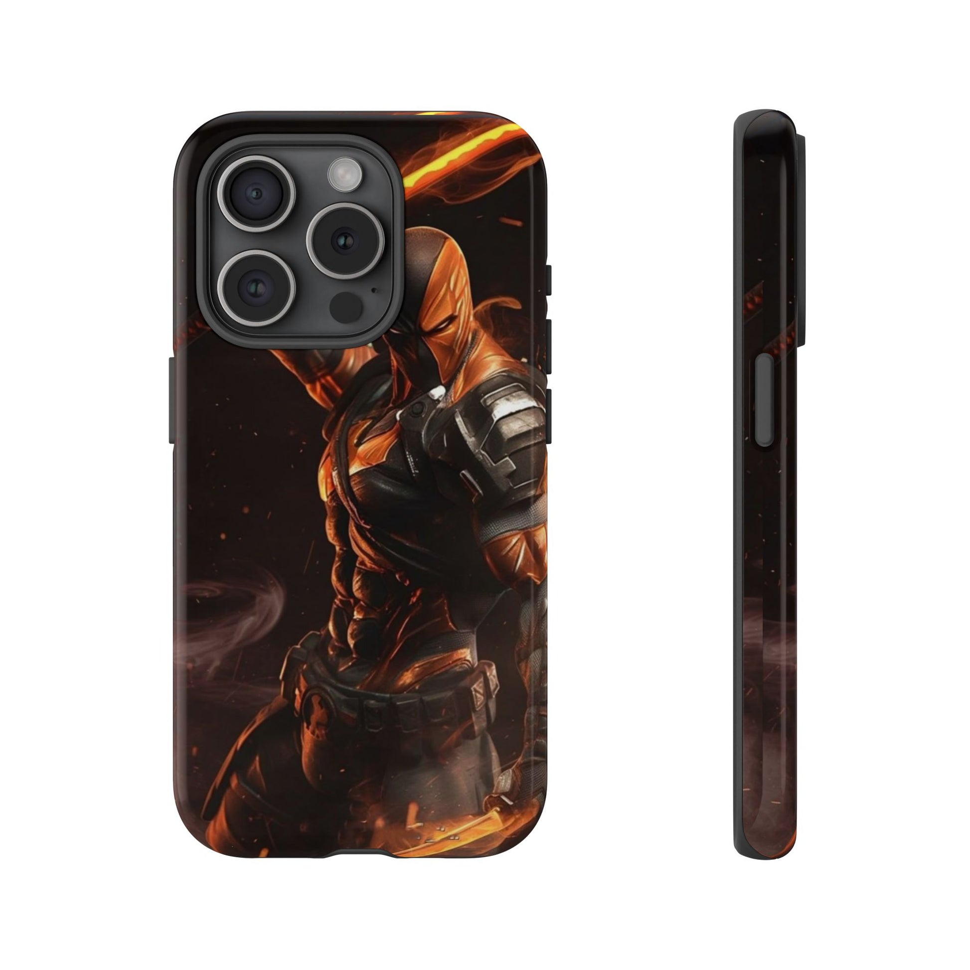 DC Comics Death Stroke Tough Cases for iPhones, Samsung, and Pixel