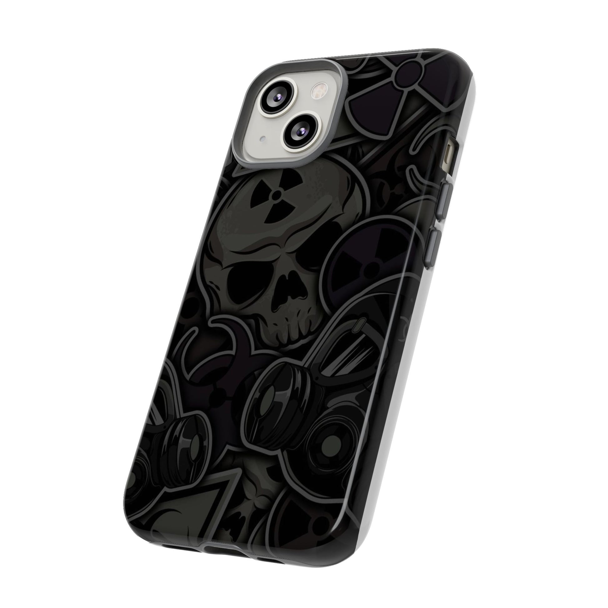 Tough Cases Phone Case, Edgy Skull Design Phone Cover, Gothic Cell Phone Shell