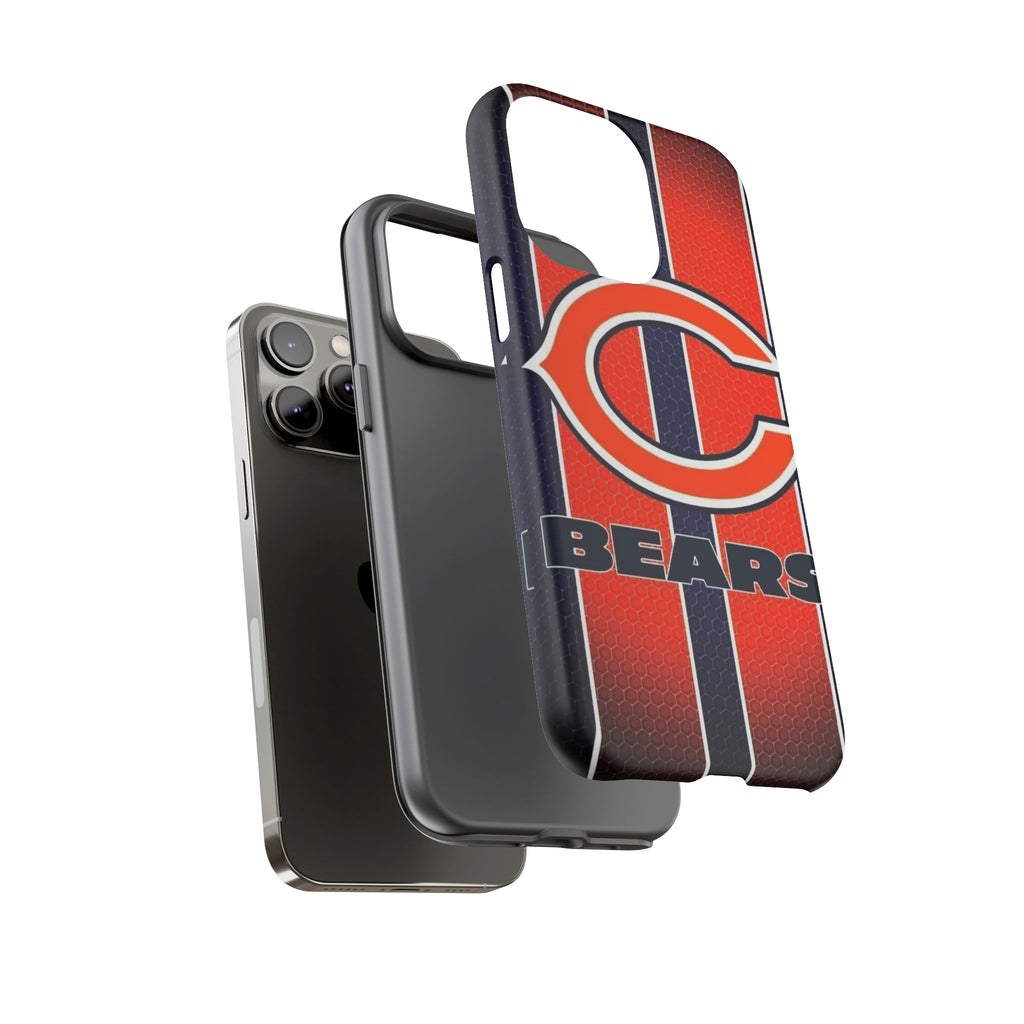 Chicago Bears Stripes Football Phone Case, Tough Cases for iPhones, Samsung, and Pixel