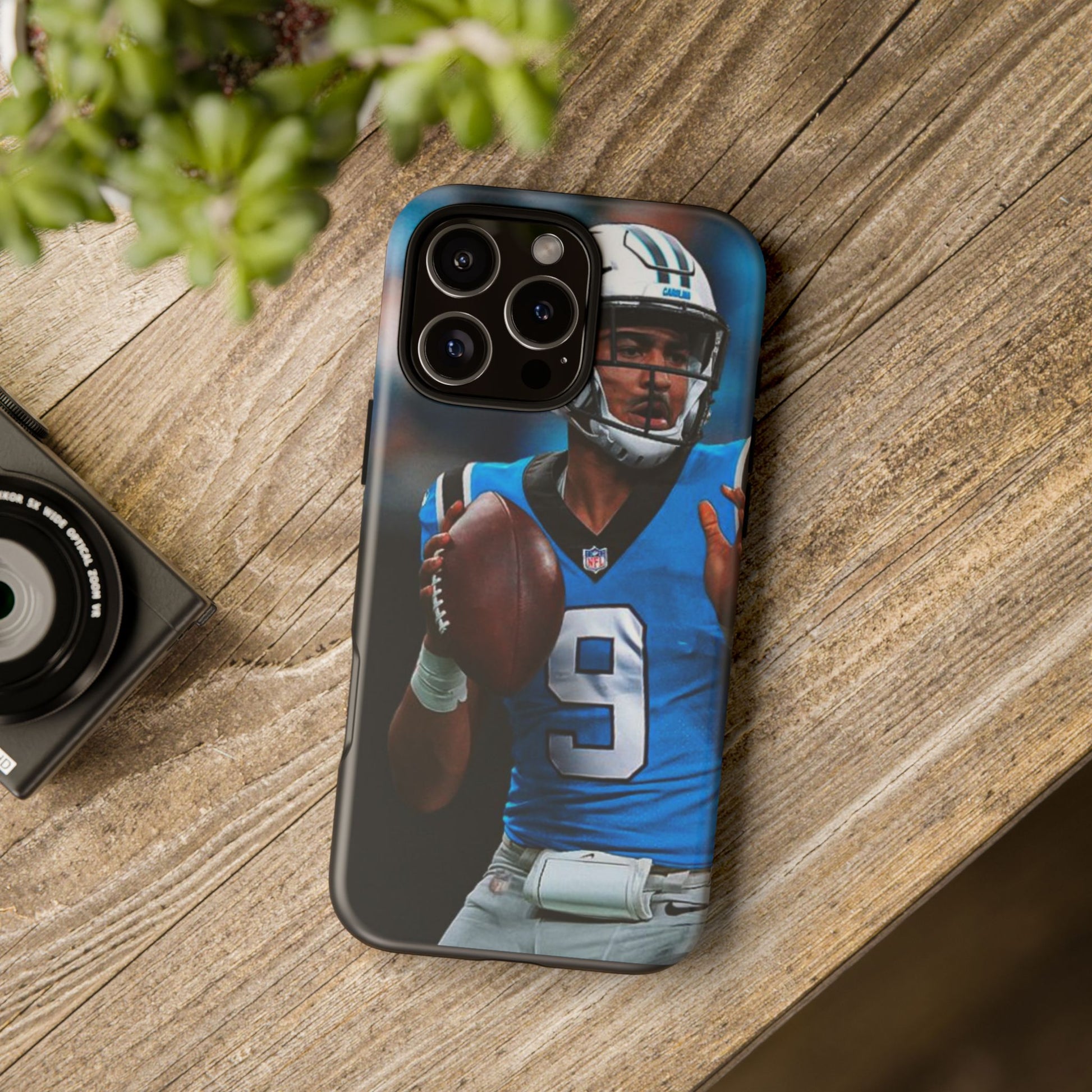 Carolina Panthers Bryce Young Football Tough Cases for iPhones, Samsung, and Pixel