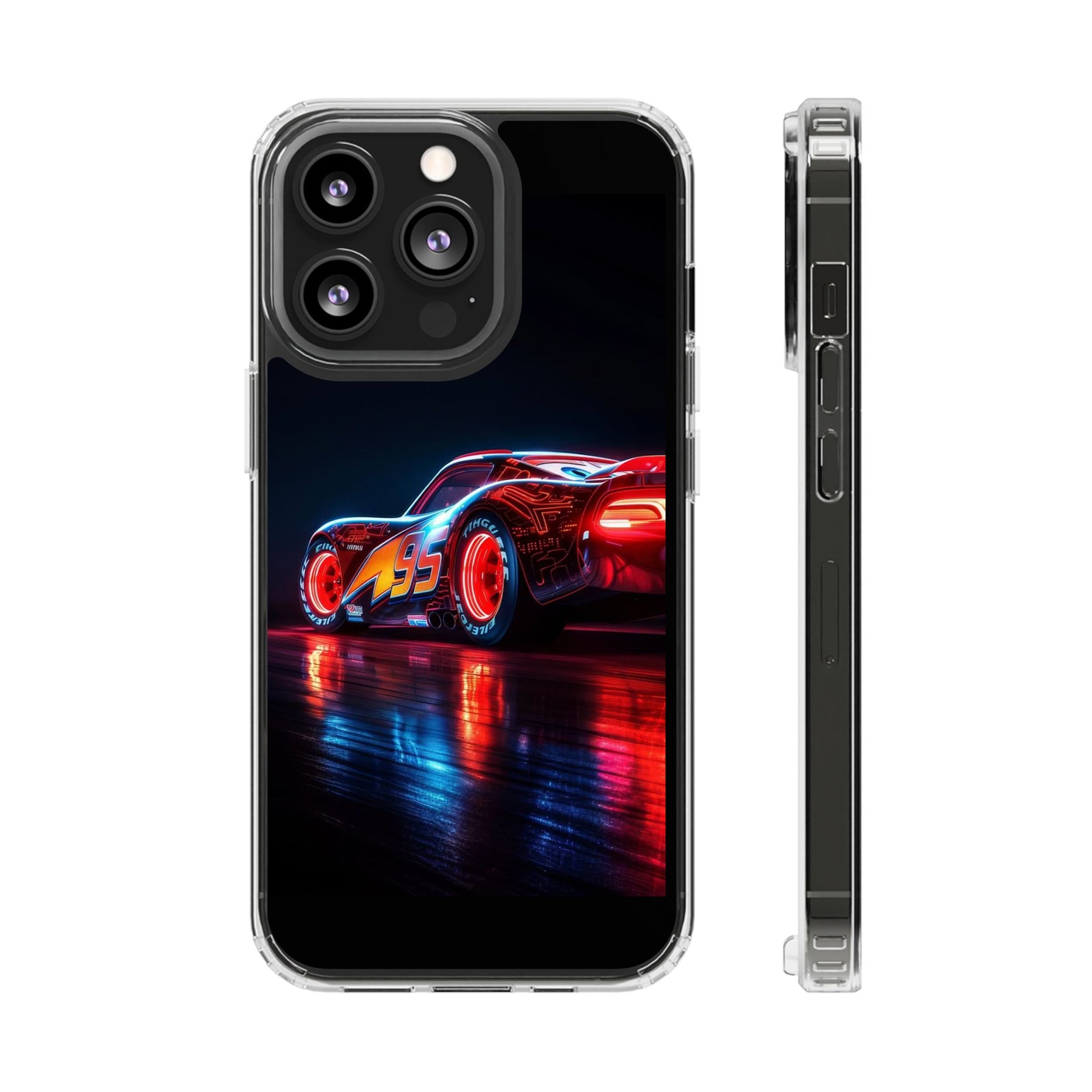 Lightning McQueen Themed Sports car Iphone, Samsung case