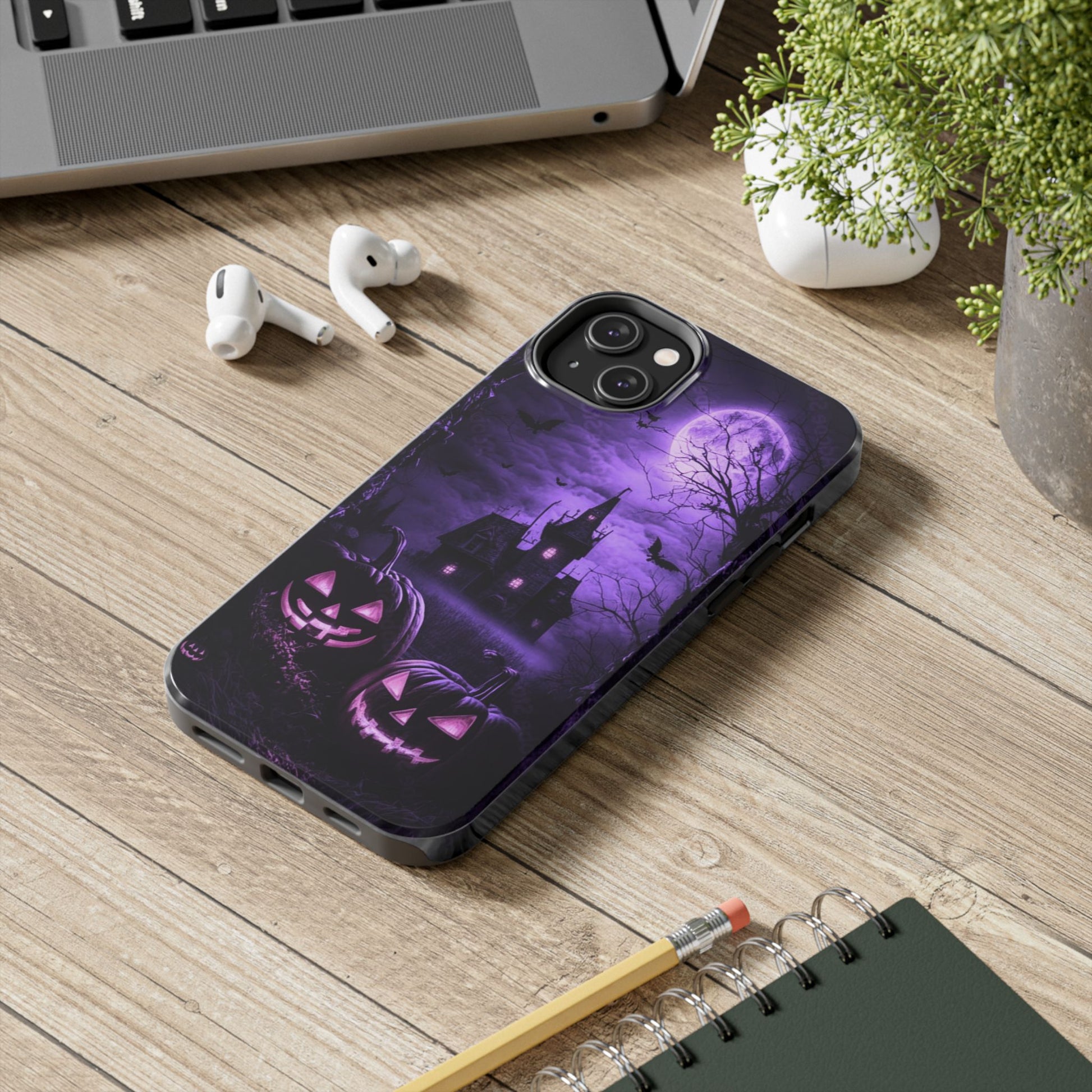 Haunted House Halloween Theme Phone Cases for iPhones & Samsung Phones