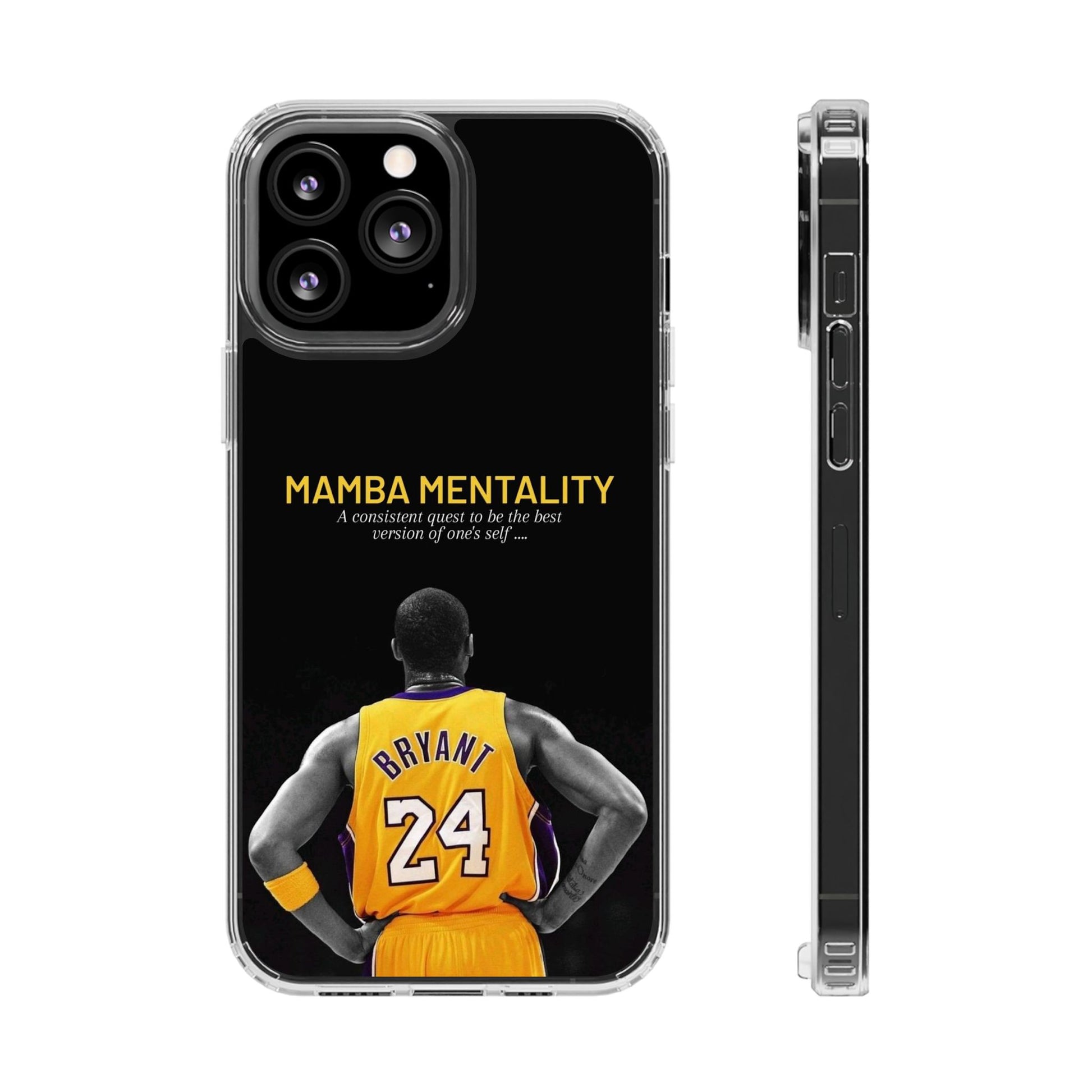 Kobe Mamba Mentality Basketball Inspired design Clear Phone Cases
