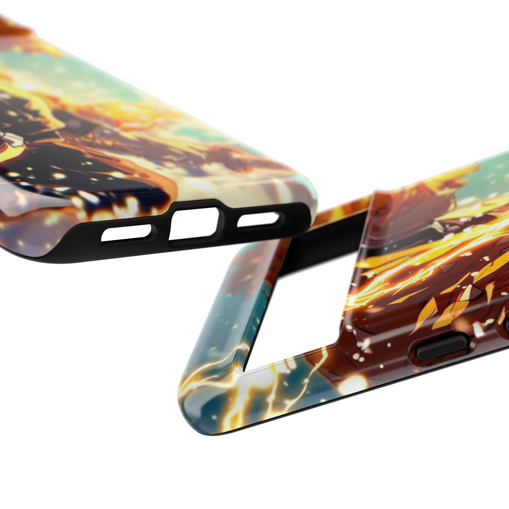 Demon Slayer Zenitsu Anime Theme Phone Case, Tough Cases for iPhones, Samsung, and Pixel