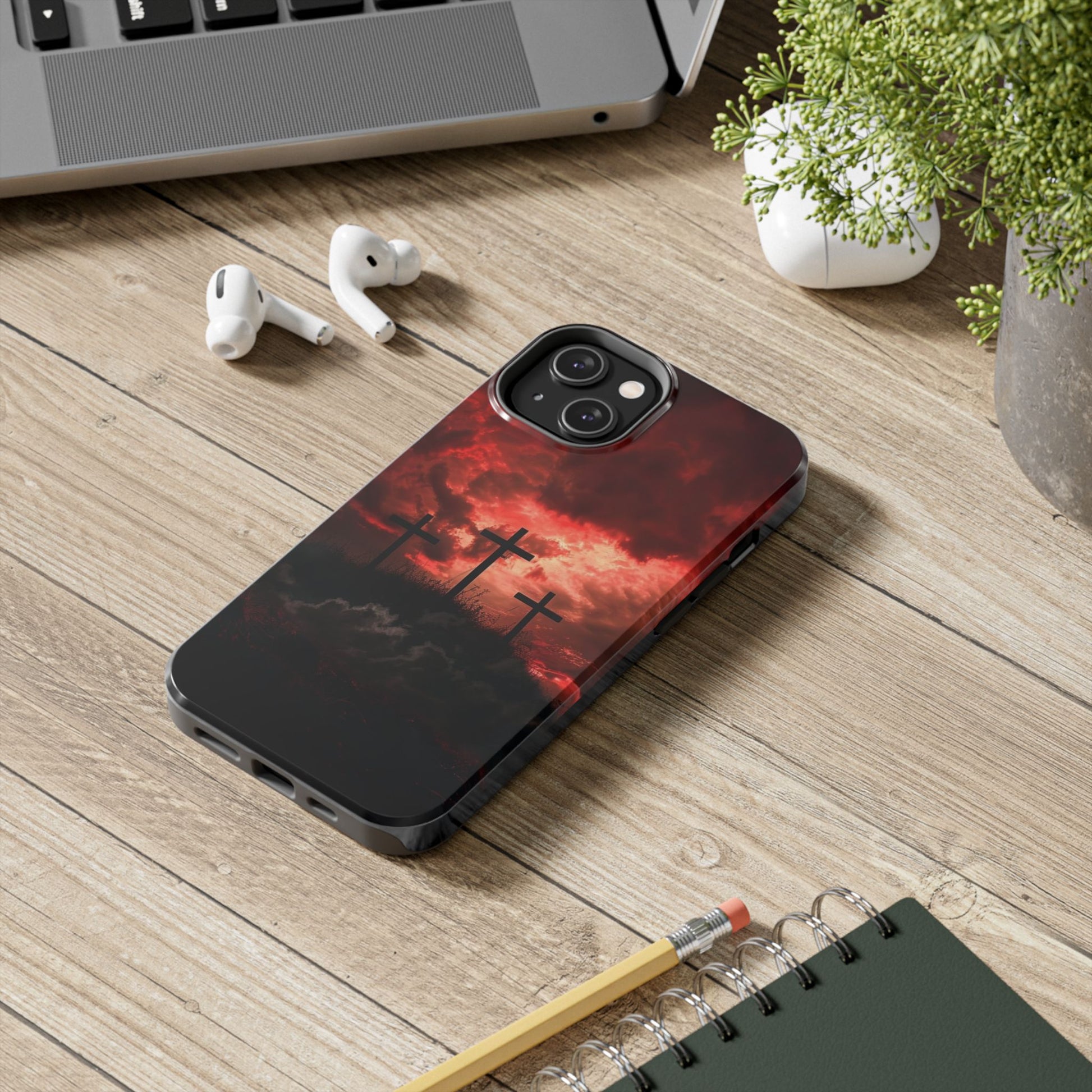 Crosses at Golgotha Christian Cases for iPhones & Samsung Phones