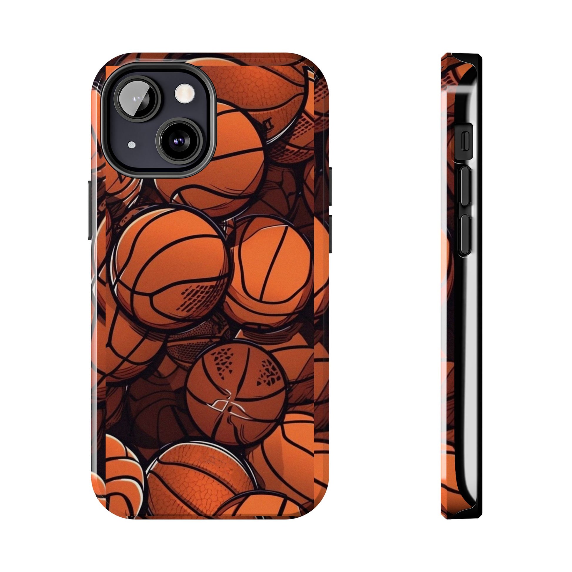 Basketball Pattern Design Tough Phone Cases for Iphones & Samsung Durable