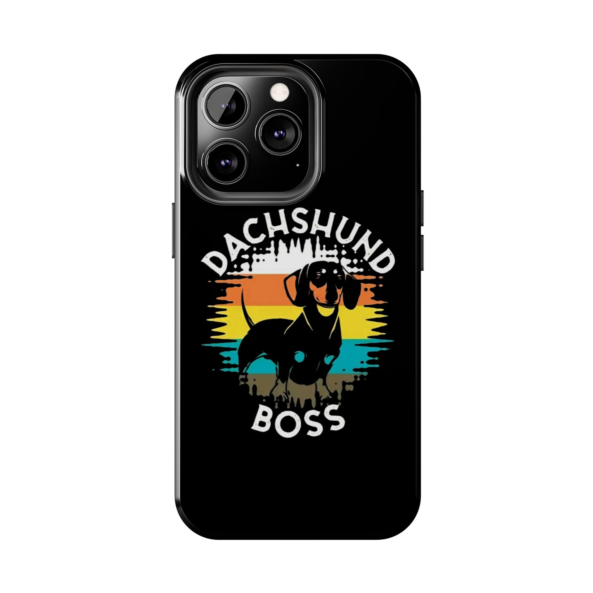 Dachshund Boss Theme Phone Cases for iPhones & Samsung Phones