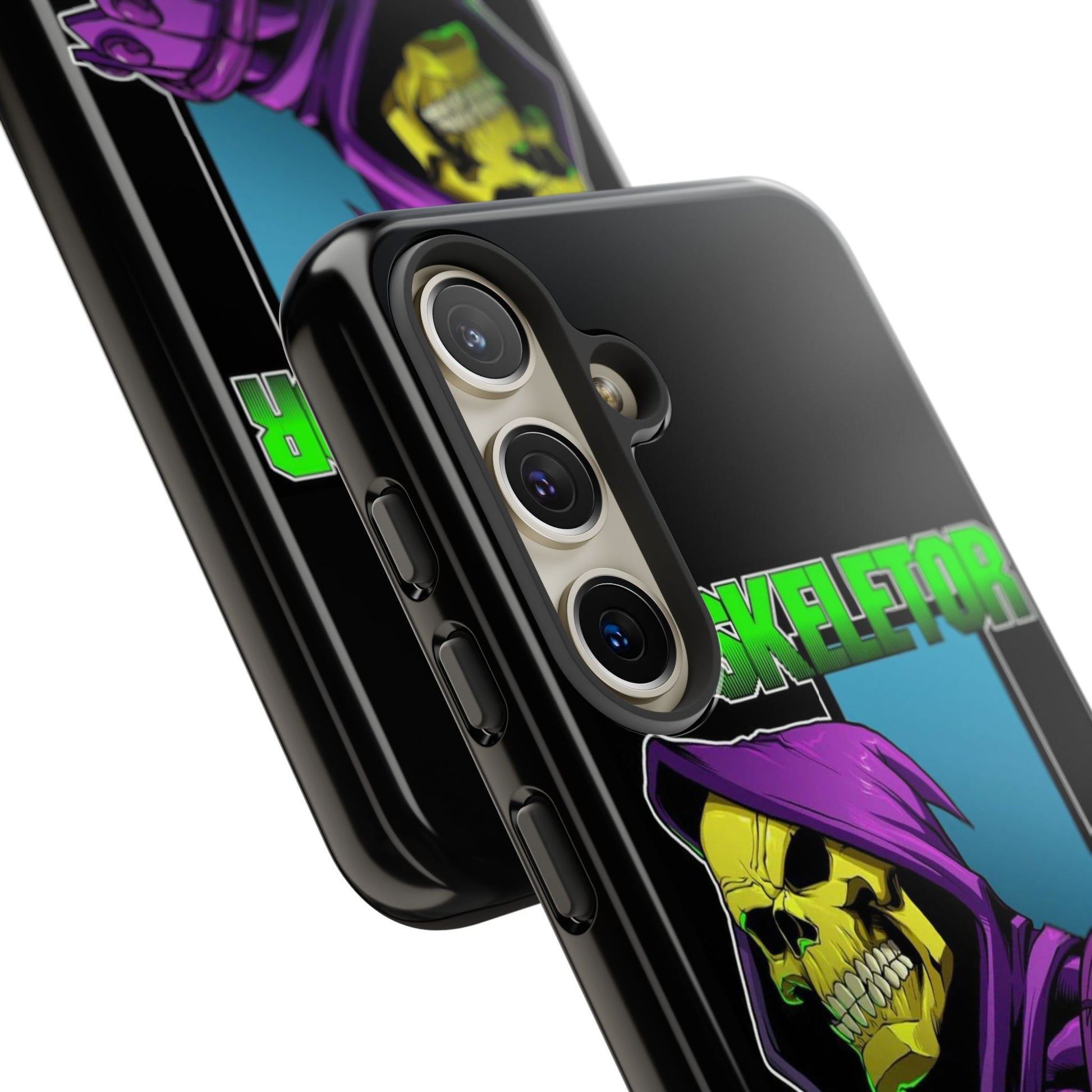 Skeletor Tough Cases for iPhones, Samsung, and Pixel