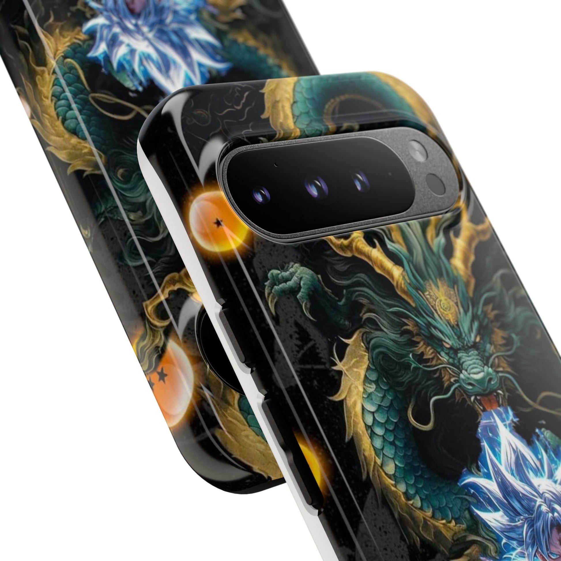 Anime Goku x Shenron Dragonball Z Tough Cases for iPhones, Samsung, and Pixel