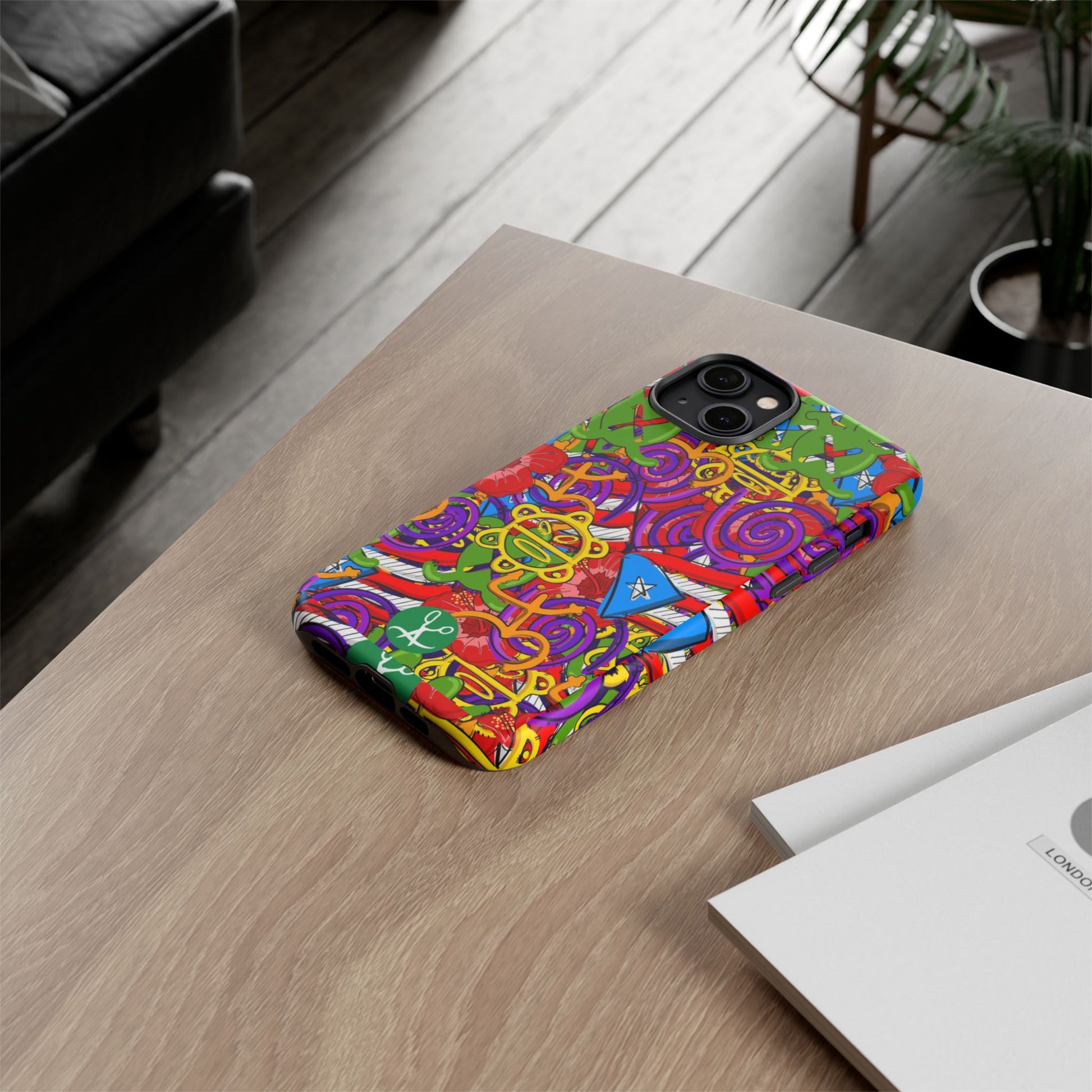 Puerto Rico Taino Tribal Art Tough Cases for iPhones, Samsung, and Pixel