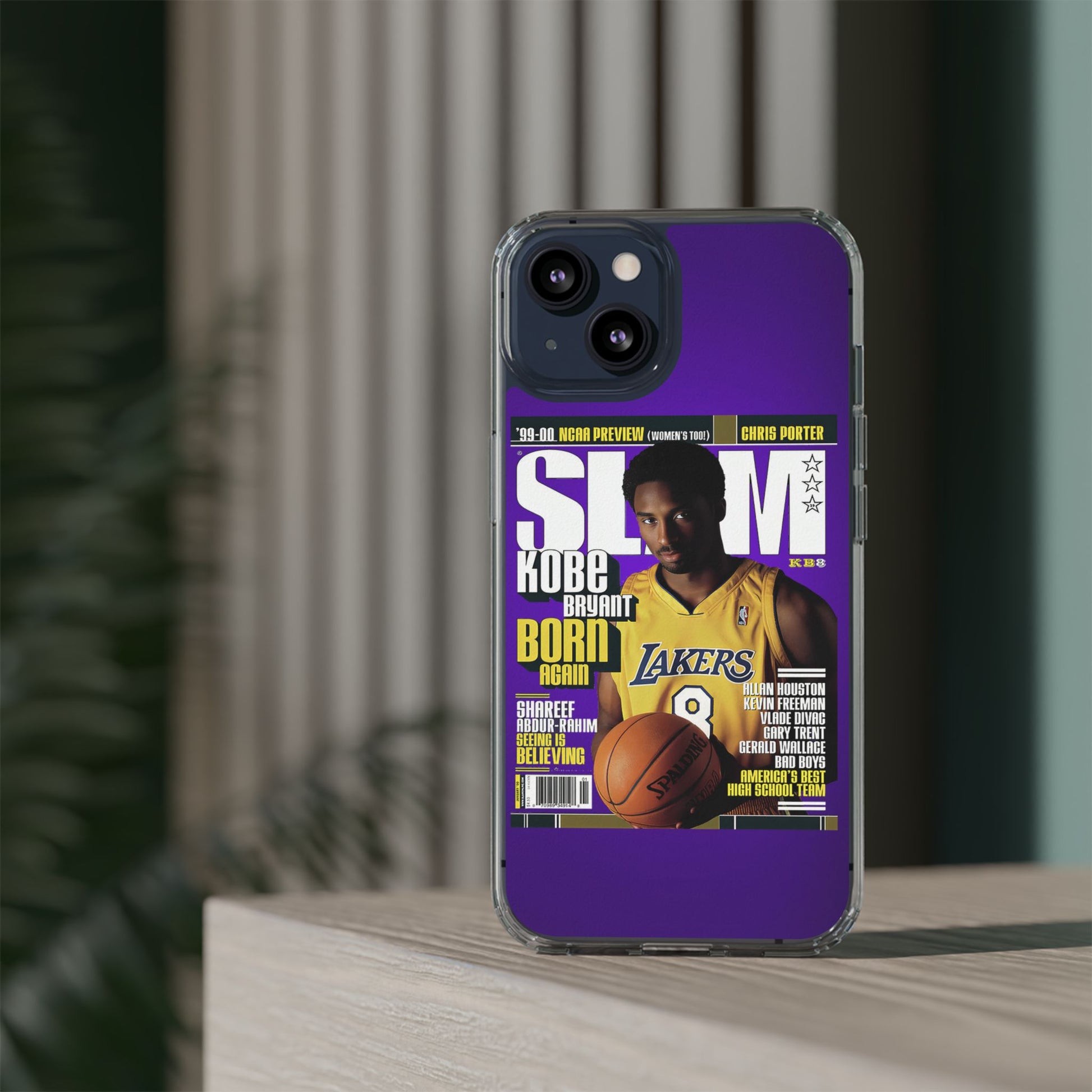 SLAM Cover Kobe Basketball Inspired design Clear Phone Cases