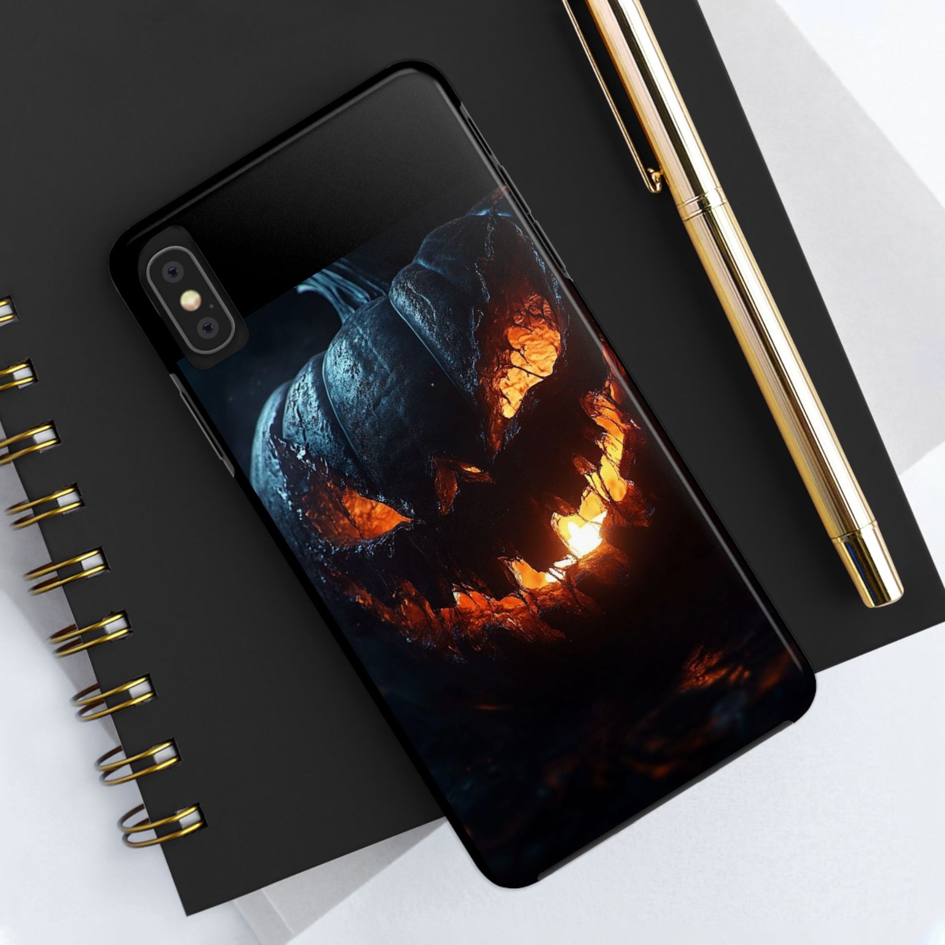 Scary Pumpkin Halloween Theme Phone Cases for iPhones & Samsung Phones