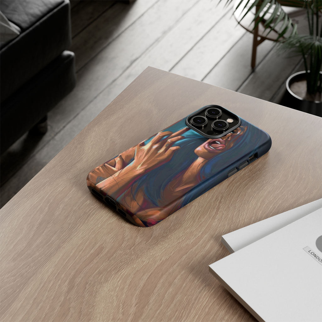 Tough Girl Theme Urban Design Cases for iPhones, Samsung, and Pixel