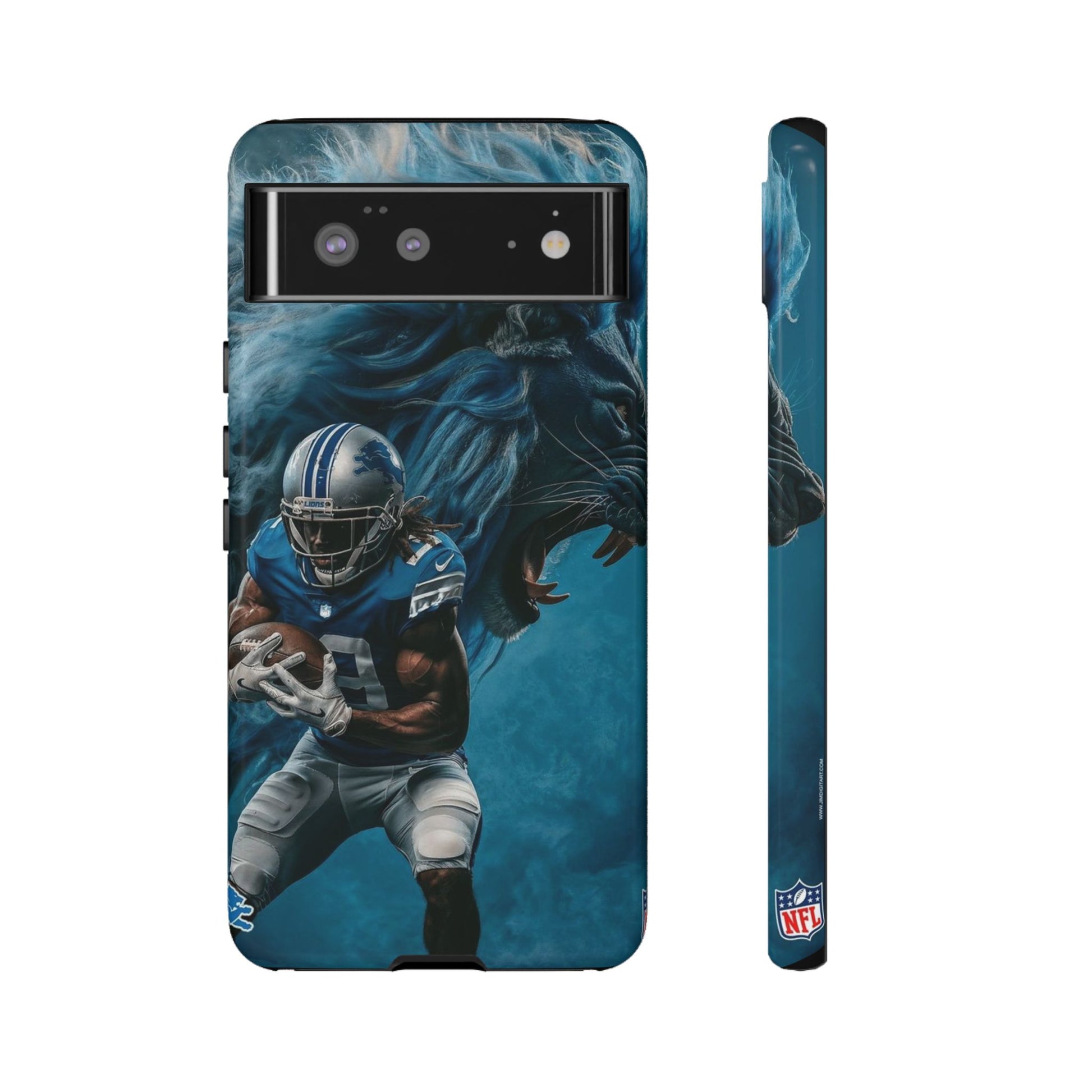 Detroit Lions Player Football Phone Case, Tough Cases for iPhones, Samsung, and Pixel