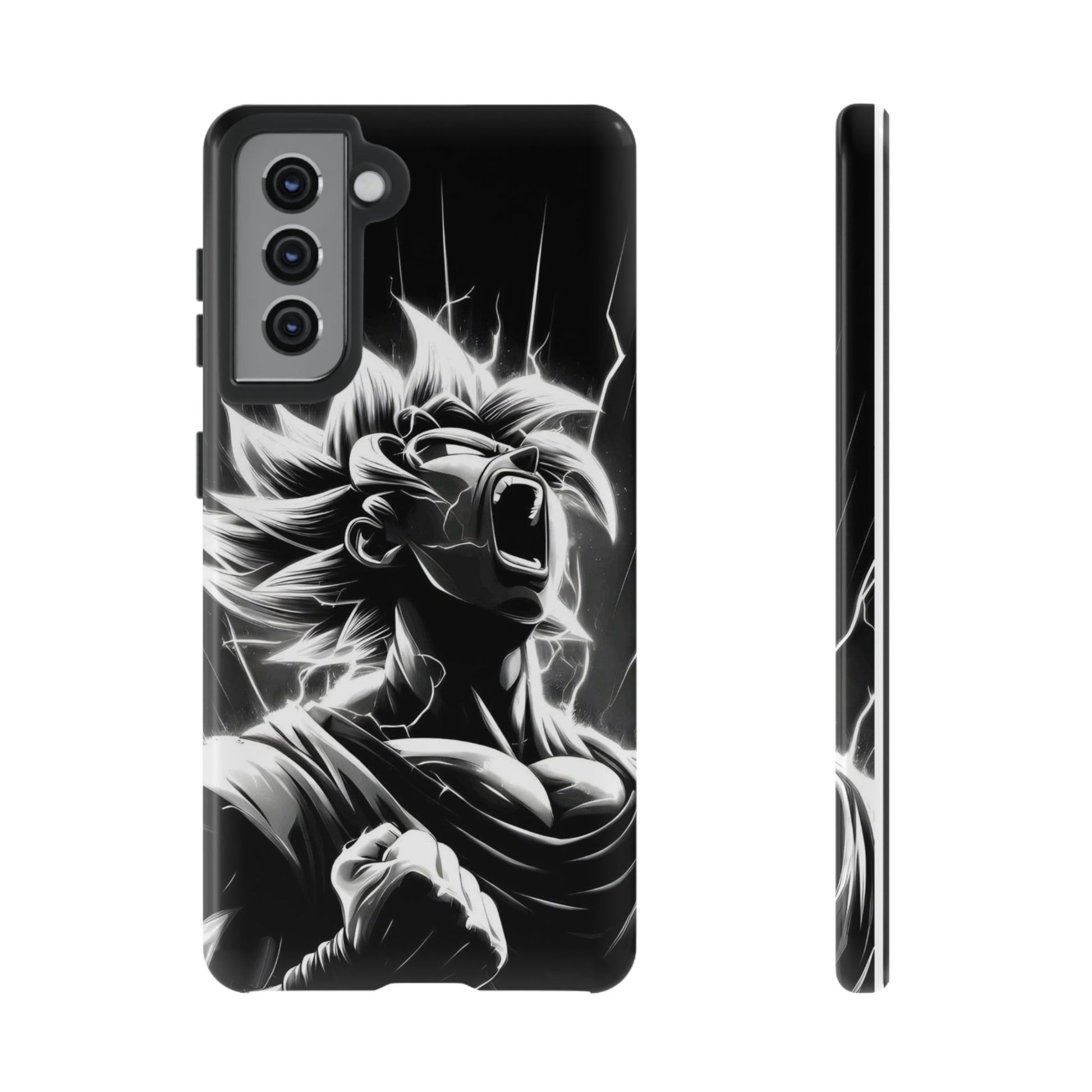 Anime Saiyan Rage Dragon ball Z Tough Cases for iPhones, Samsung, and Pixel