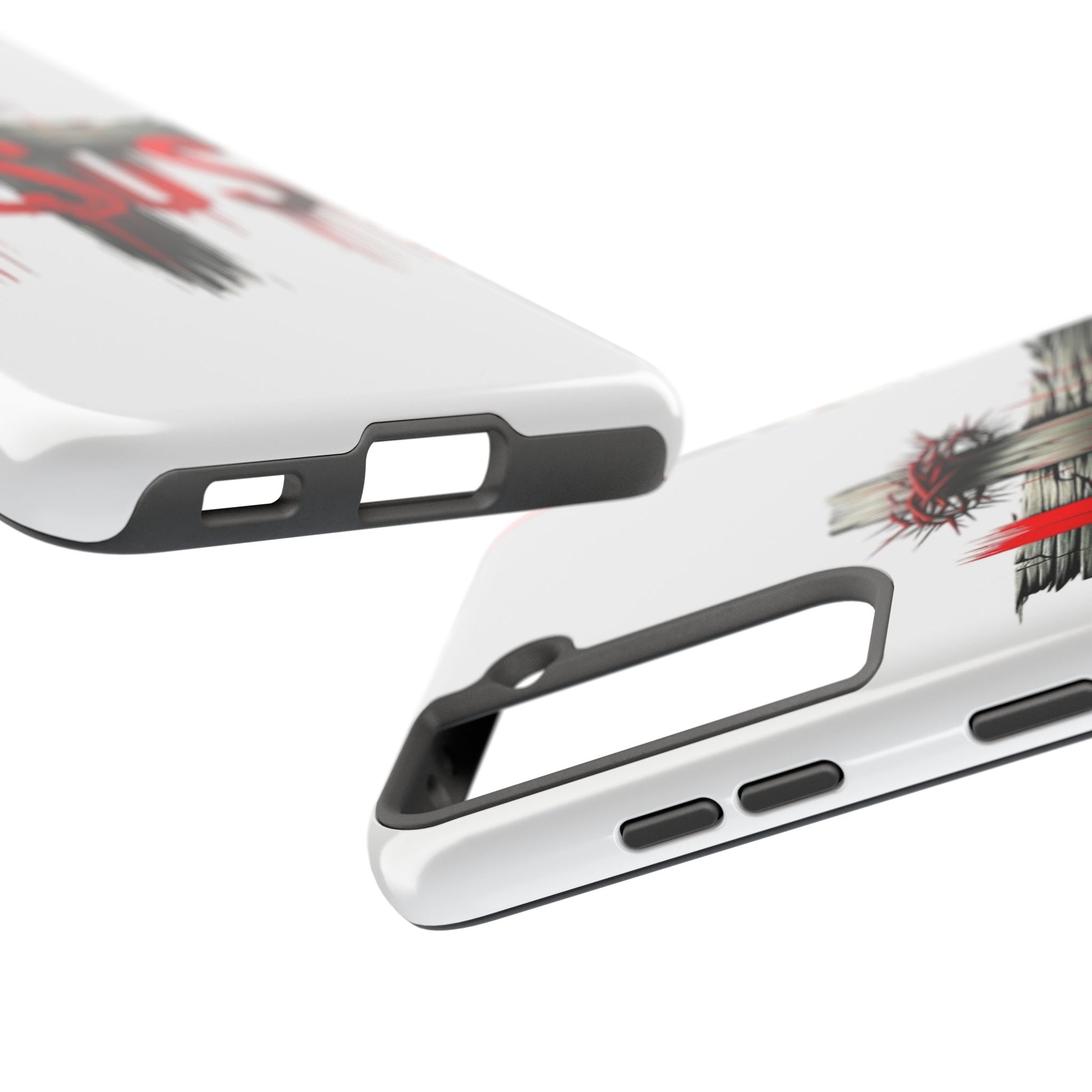 Jesus Cross and Crown Christian Theme Phone Cases for iPhones & Samsung Phones