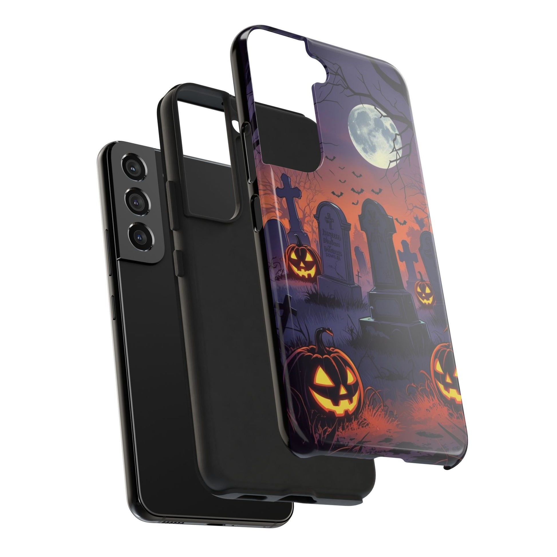 Graveyard Halloween Theme Phone Cases for iPhones & Samsung Phones
