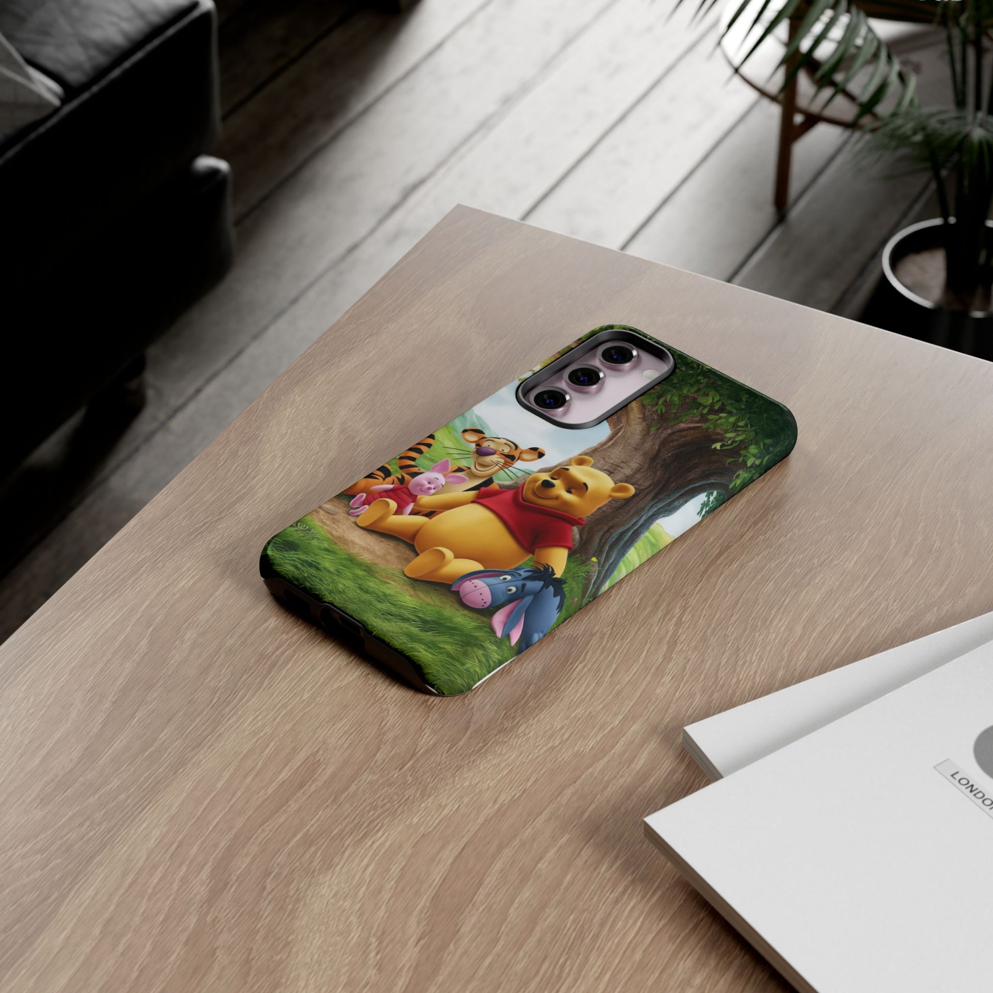 Cute Pooh Bear Phone Case, Tough Cases, Disney Phone for iPhones, Samsung, and Pixel