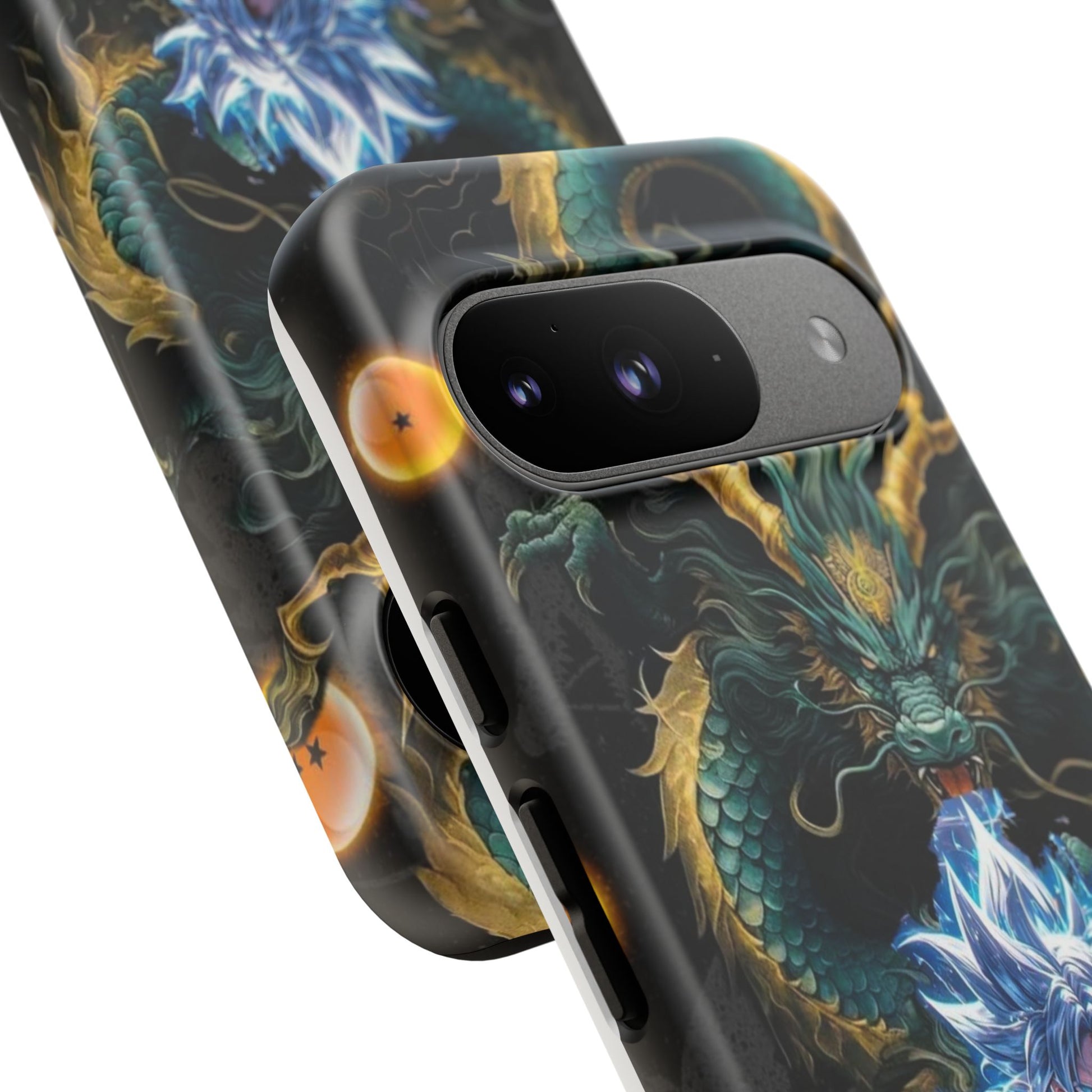 Anime Goku x Shenron Dragonball Z Tough Cases for iPhones, Samsung, and Pixel