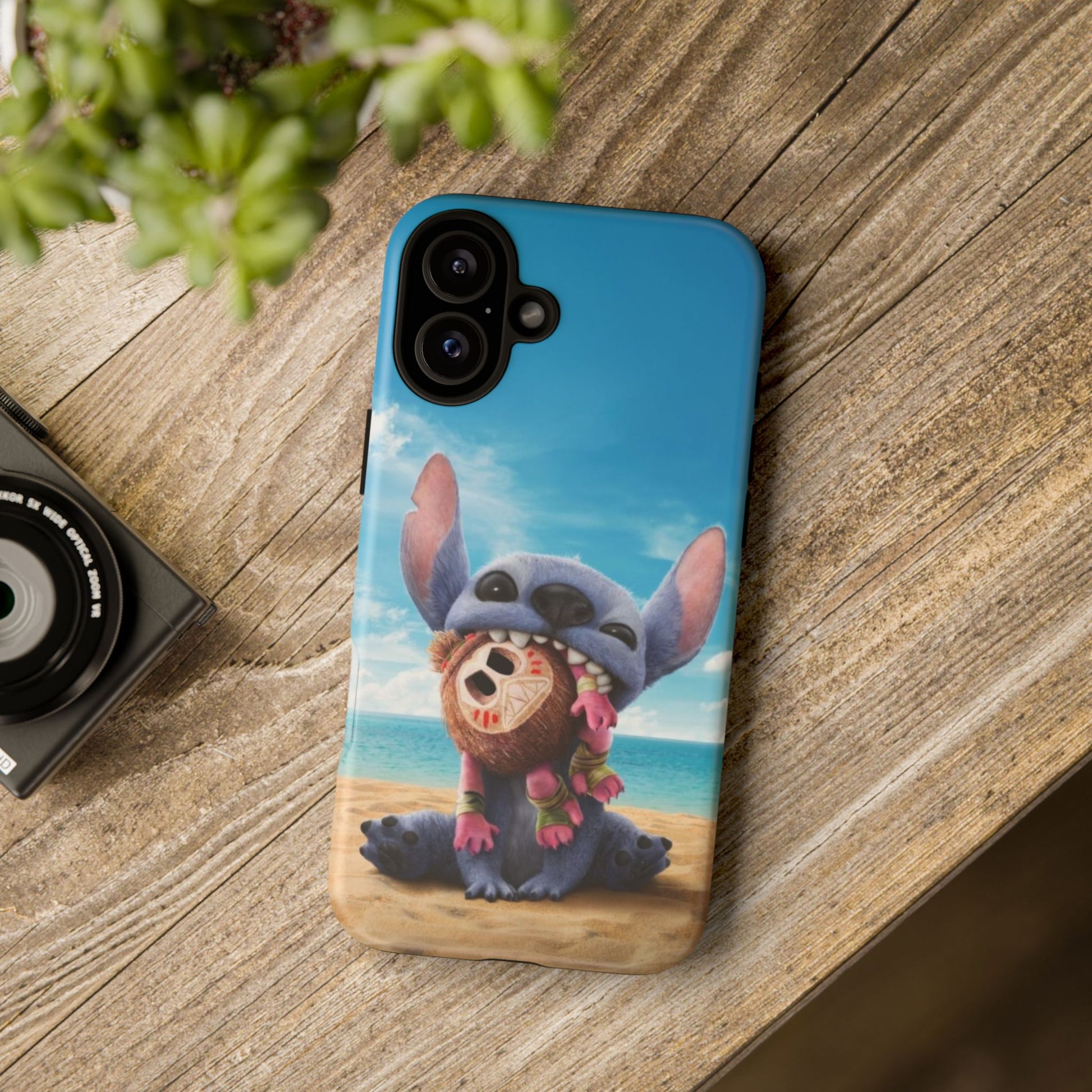 Stitch Beach Sunset Landscape Phone Case for iPhone, Samsung Galaxy, & Pixel Phones